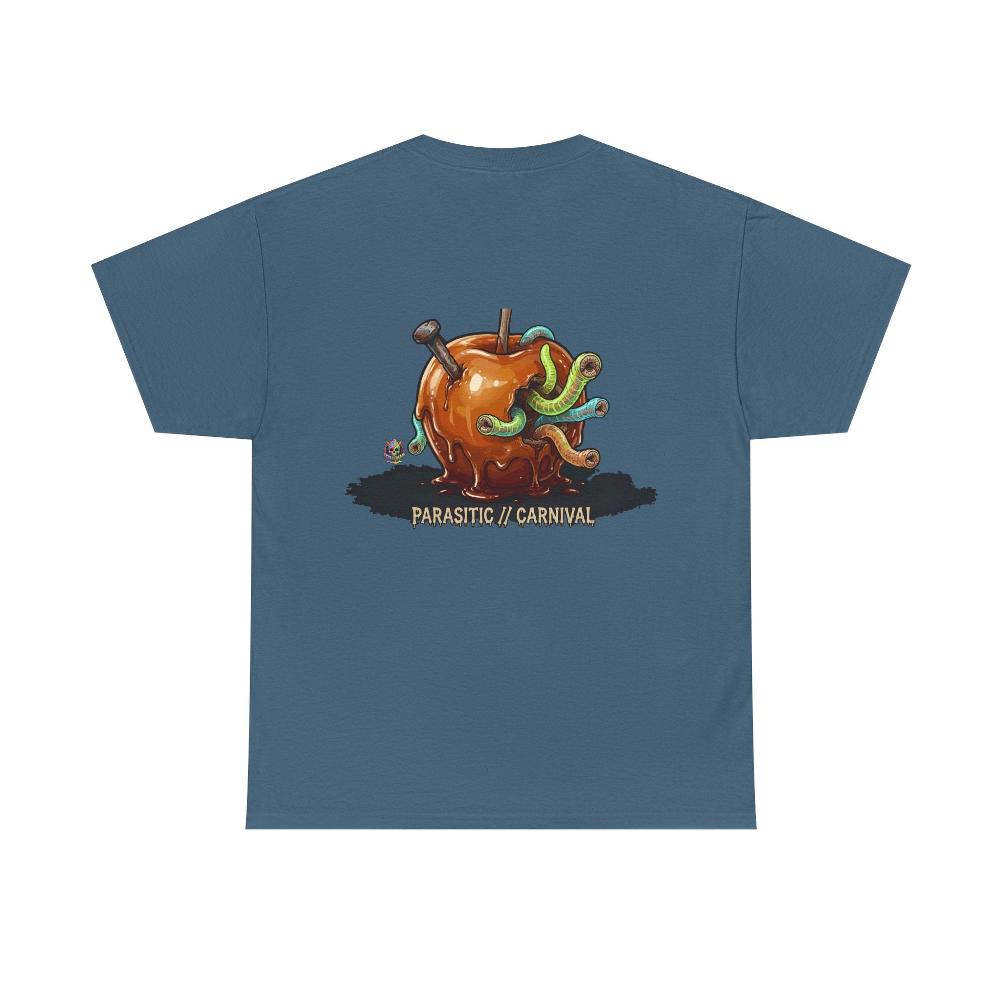 Skullcream Carnival Caramel Apple - Spooky Candy Apple Graphic T-Shirt