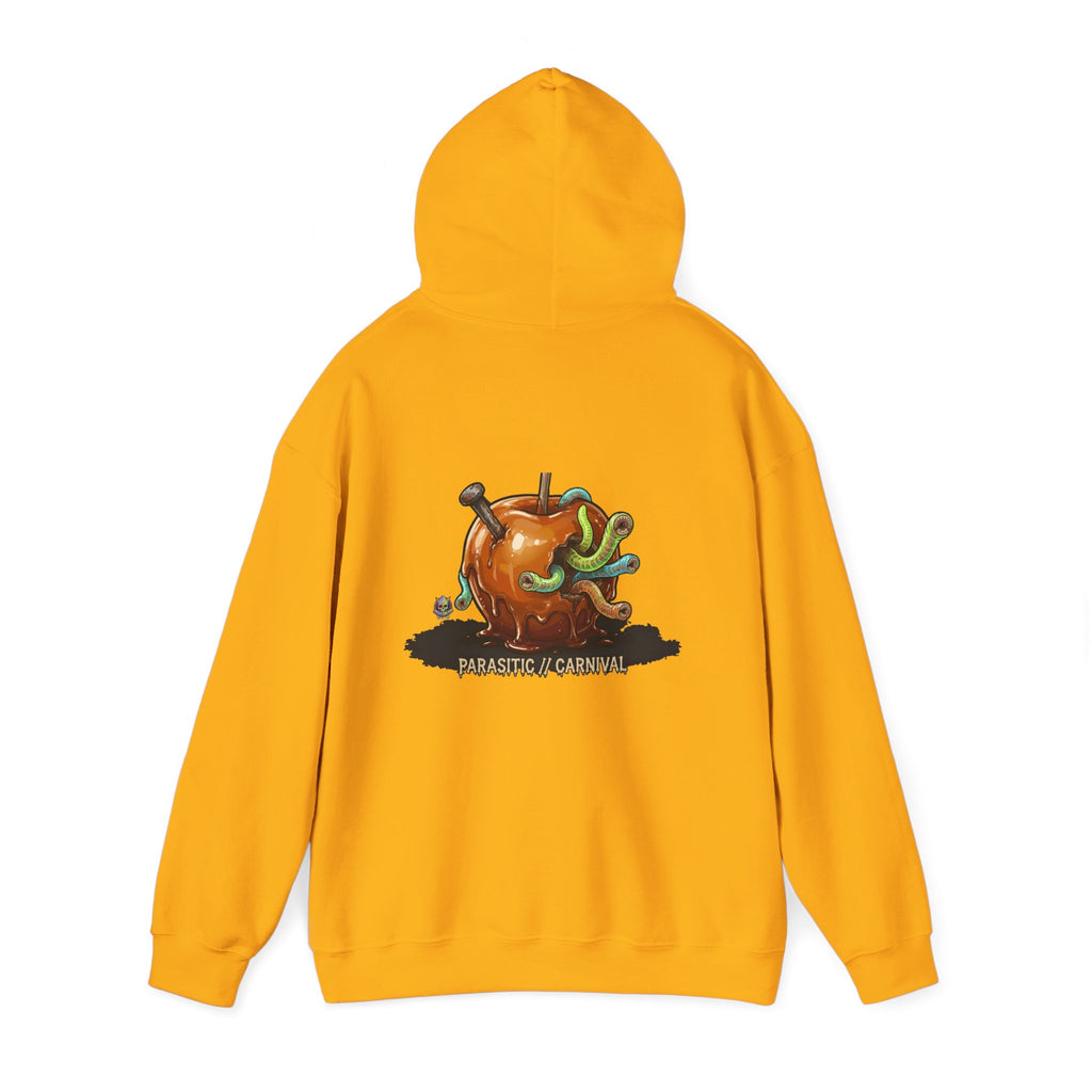 Skullcream Creepy Candy Apple Hoodie — 'Parasitic Carnival' Graphic Pullover