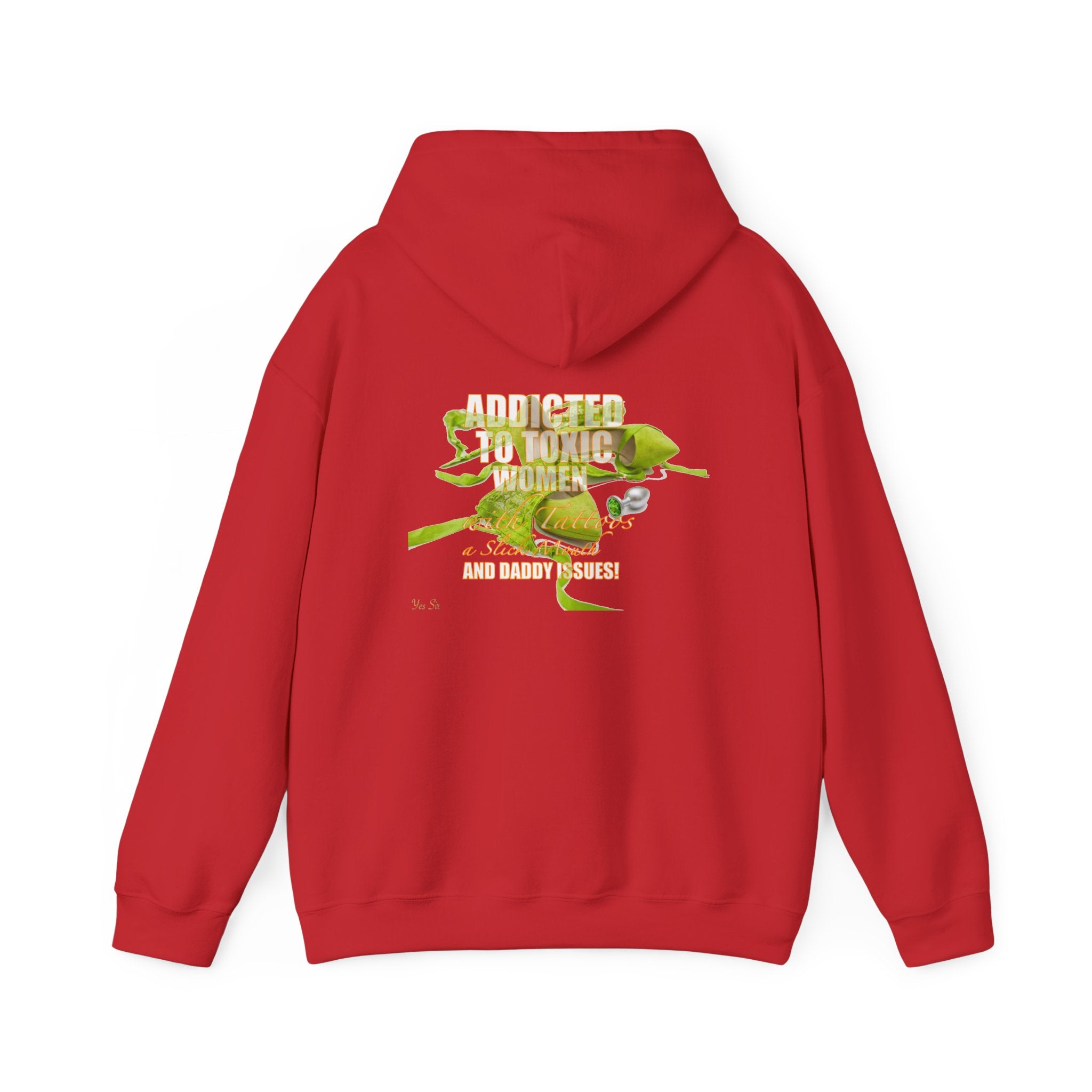 Addicted | Yes Sir Hoodie | Recovering Addict Graphic Hoodie