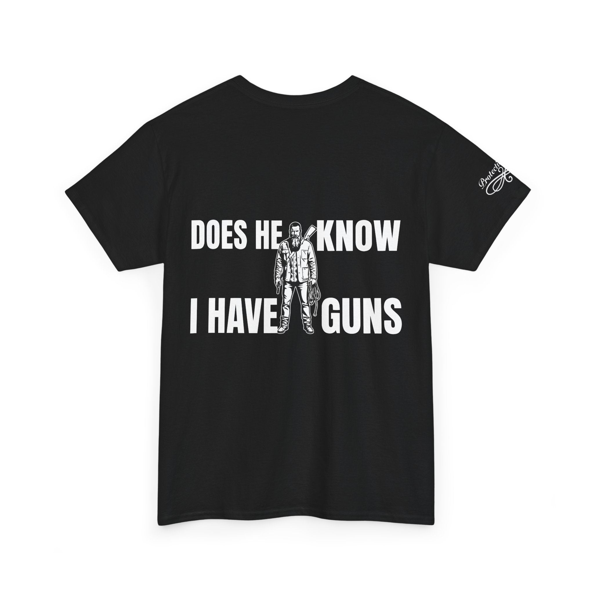 Protective Dad Does He Know T-Shirt| Here’s Your Warning