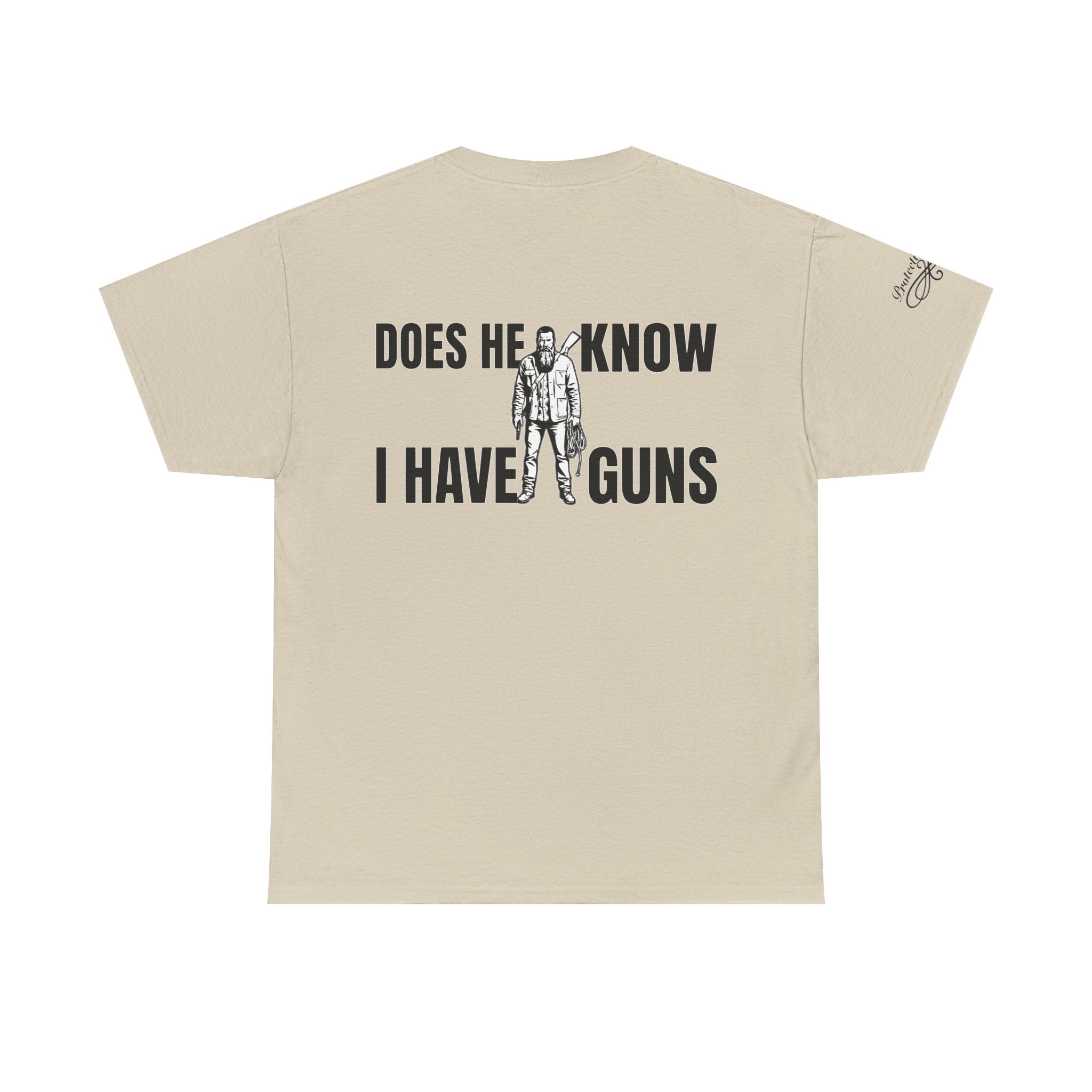 Protective Dad Does He Know T-Shirt| Here’s Your Warning