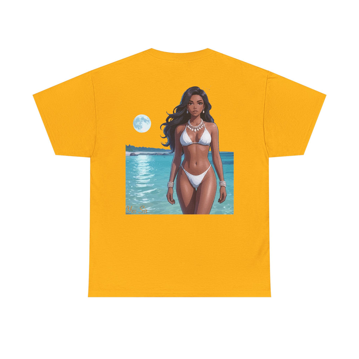Under the Moon Light Yes Sir T-Shirt | Parental Advisory  for the Bearded