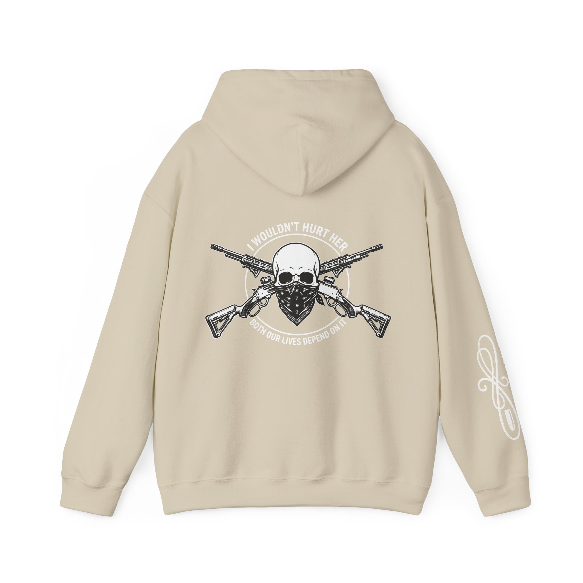 Protective Dad-Lever Actions Hoodie | Here’s Your Warning | White Font