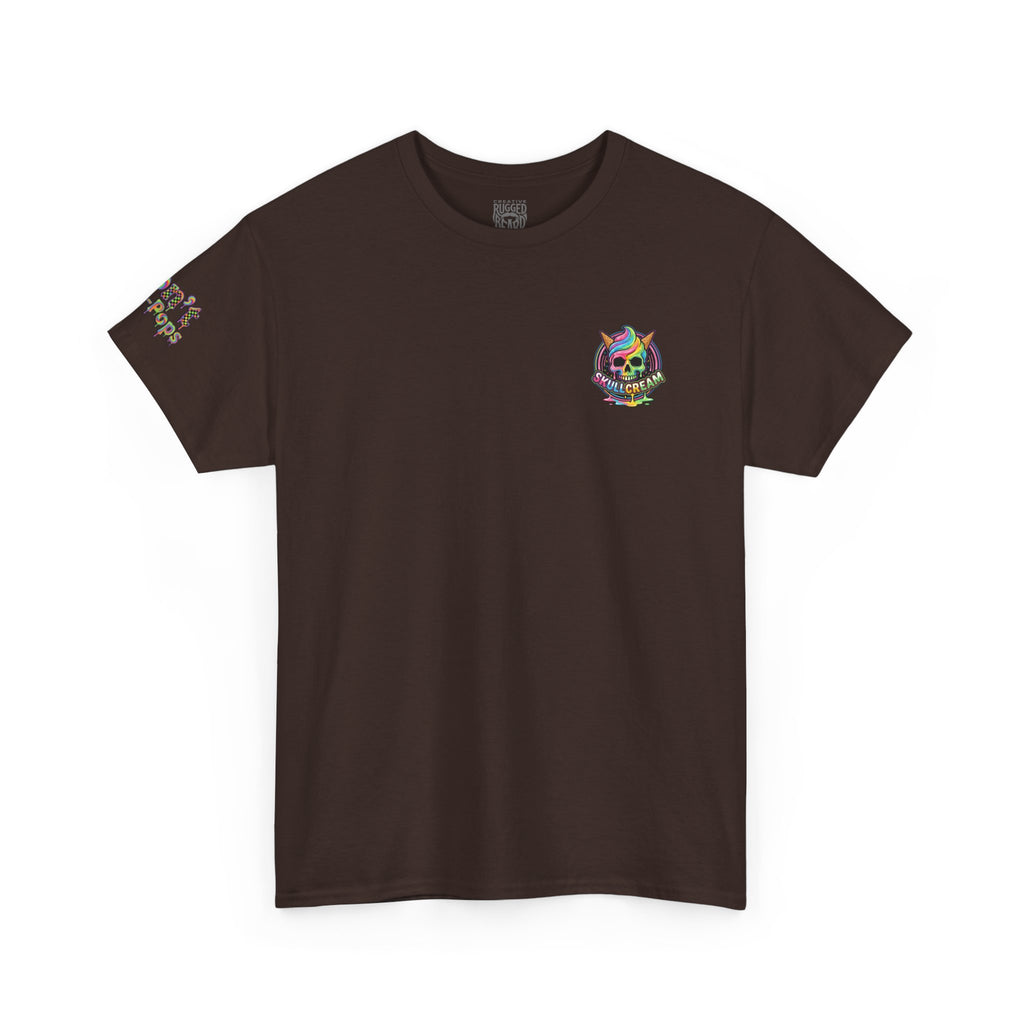 Skullcream-Don’t Push-Pops T-Shirt | Colorful Drip Graphic Tee
