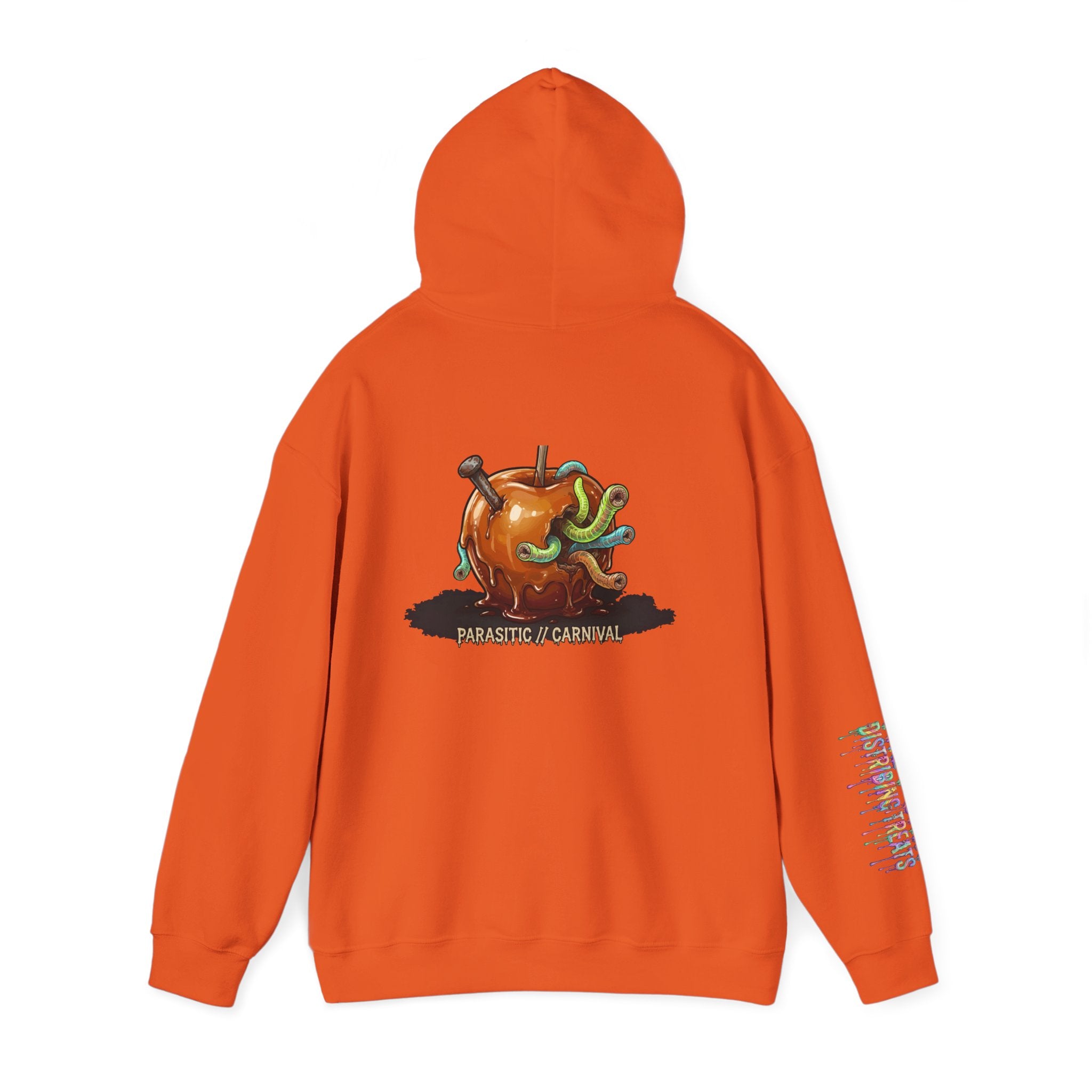 Skullcream Creepy Candy Apple Hoodie — 'Parasitic Carnival' Graphic Pullover