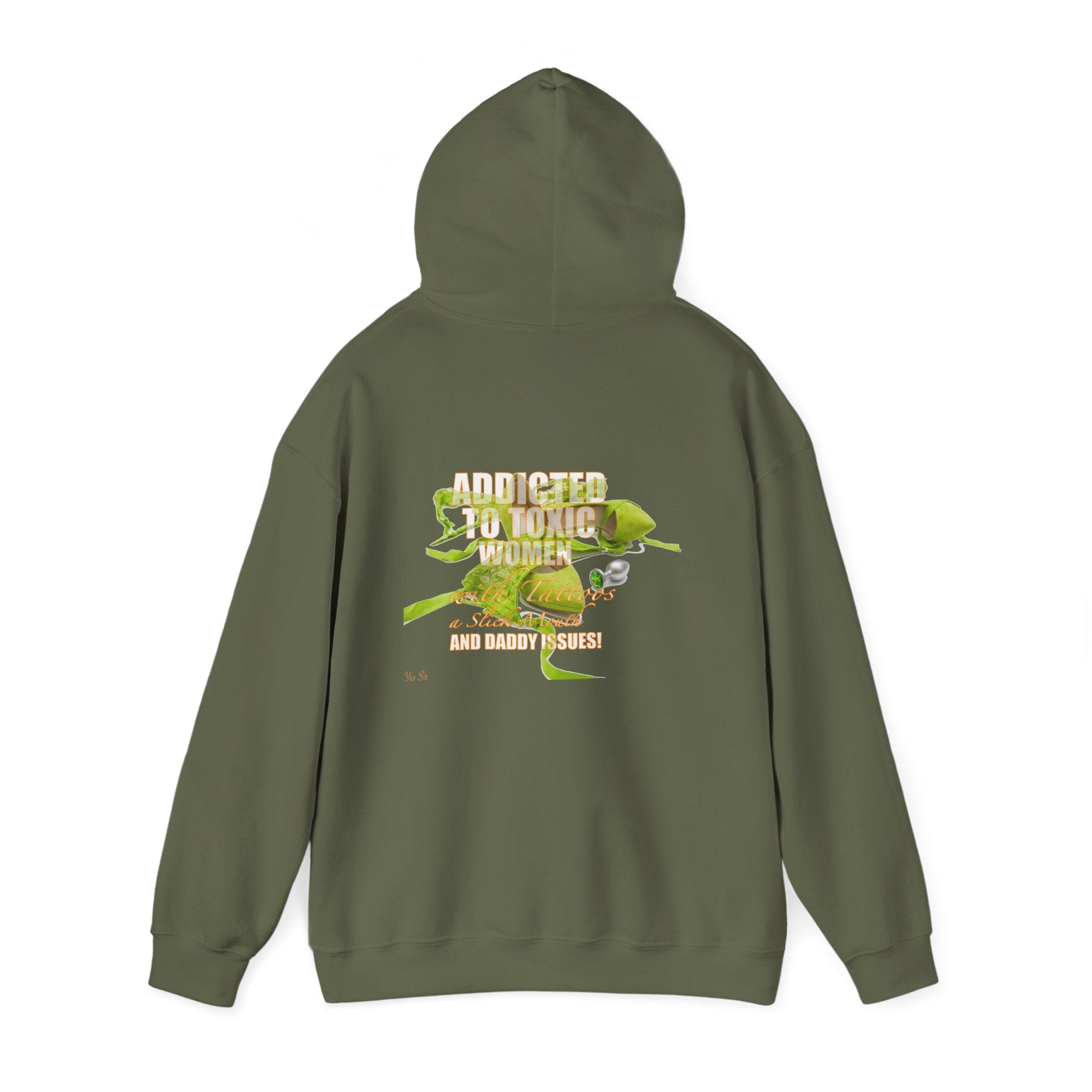 Addicted | Yes Sir Hoodie | Recovering Addict Graphic Hoodie