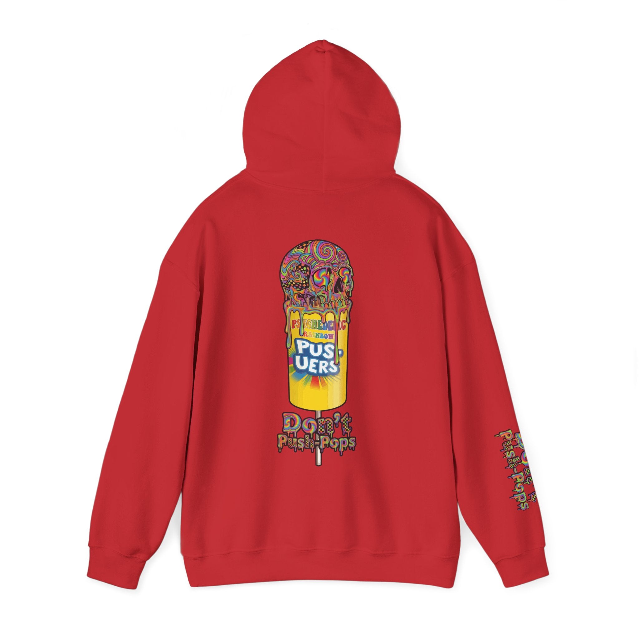 Skullcream-Don’t Push-Pops Hoodie | Dripping Skull Graphic
