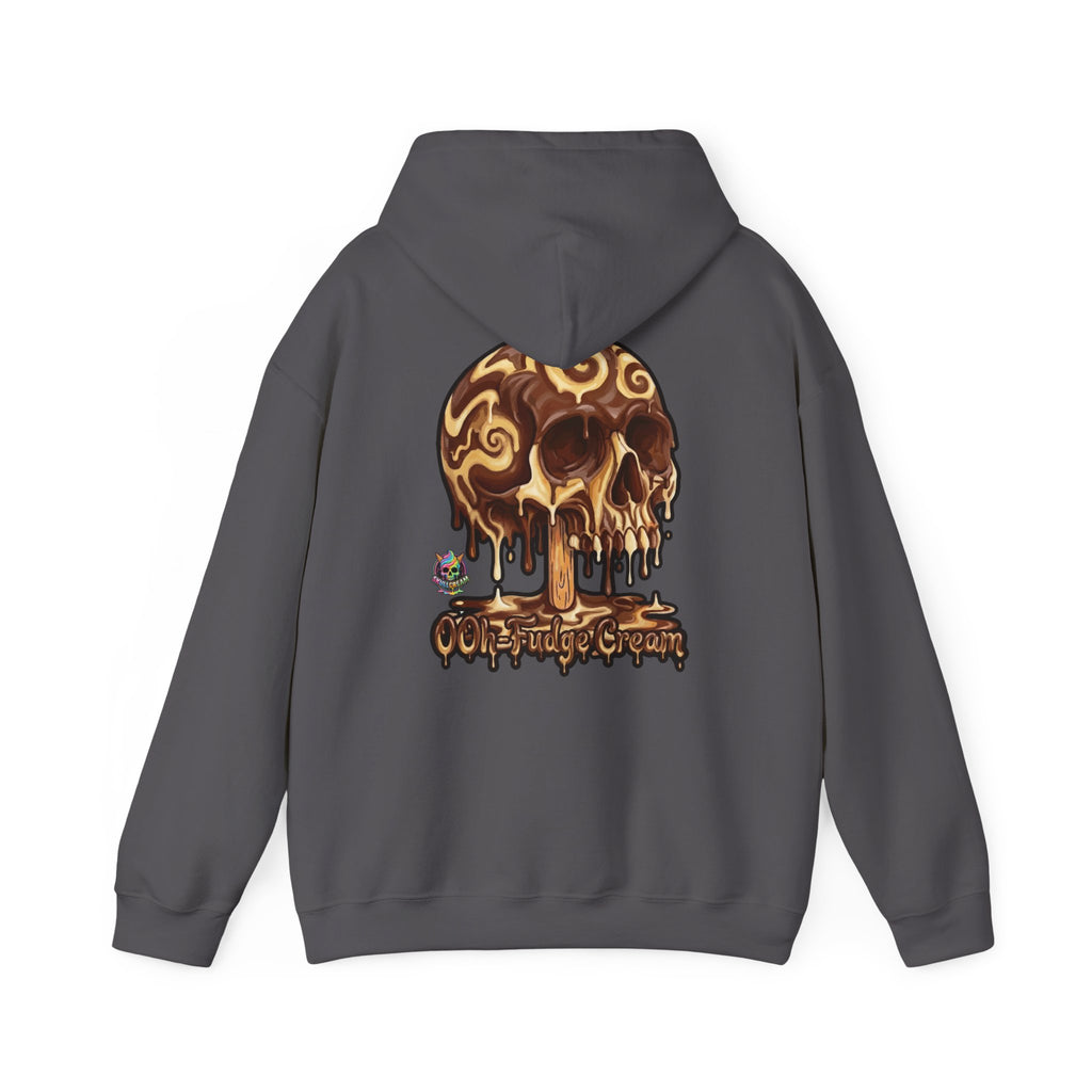 Skullcream-Ooh-Fudge Cream Hoodie | Dripping Skull Graphic
