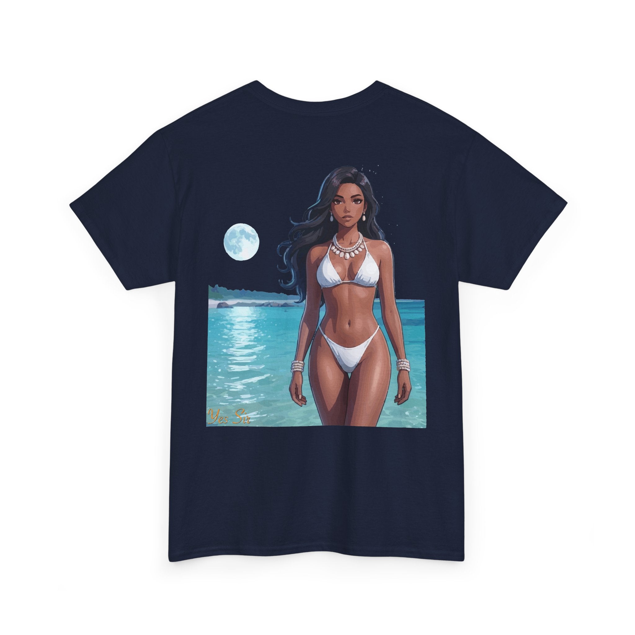 Under the Moon Light Yes Sir T-Shirt | Parental Advisory  for the Bearded