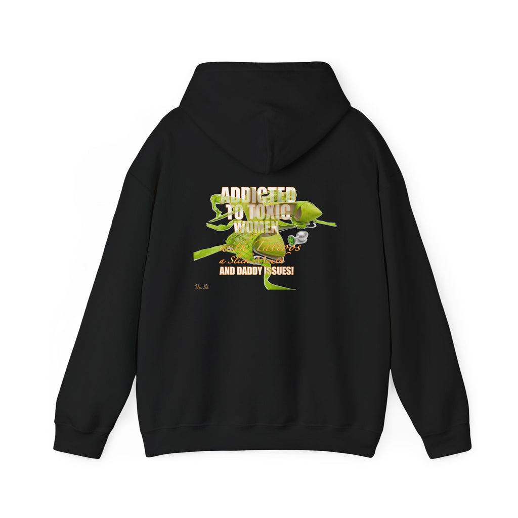 Addicted | Yes Sir Hoodie | Recovering Addict Graphic Hoodie