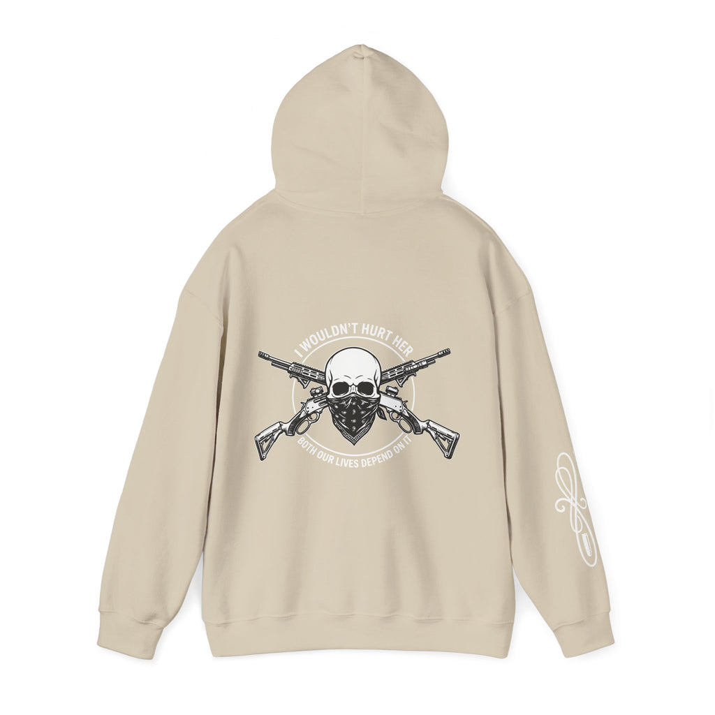 Protective Dad-Lever Actions Hoodie | Here’s Your Warning | White Font