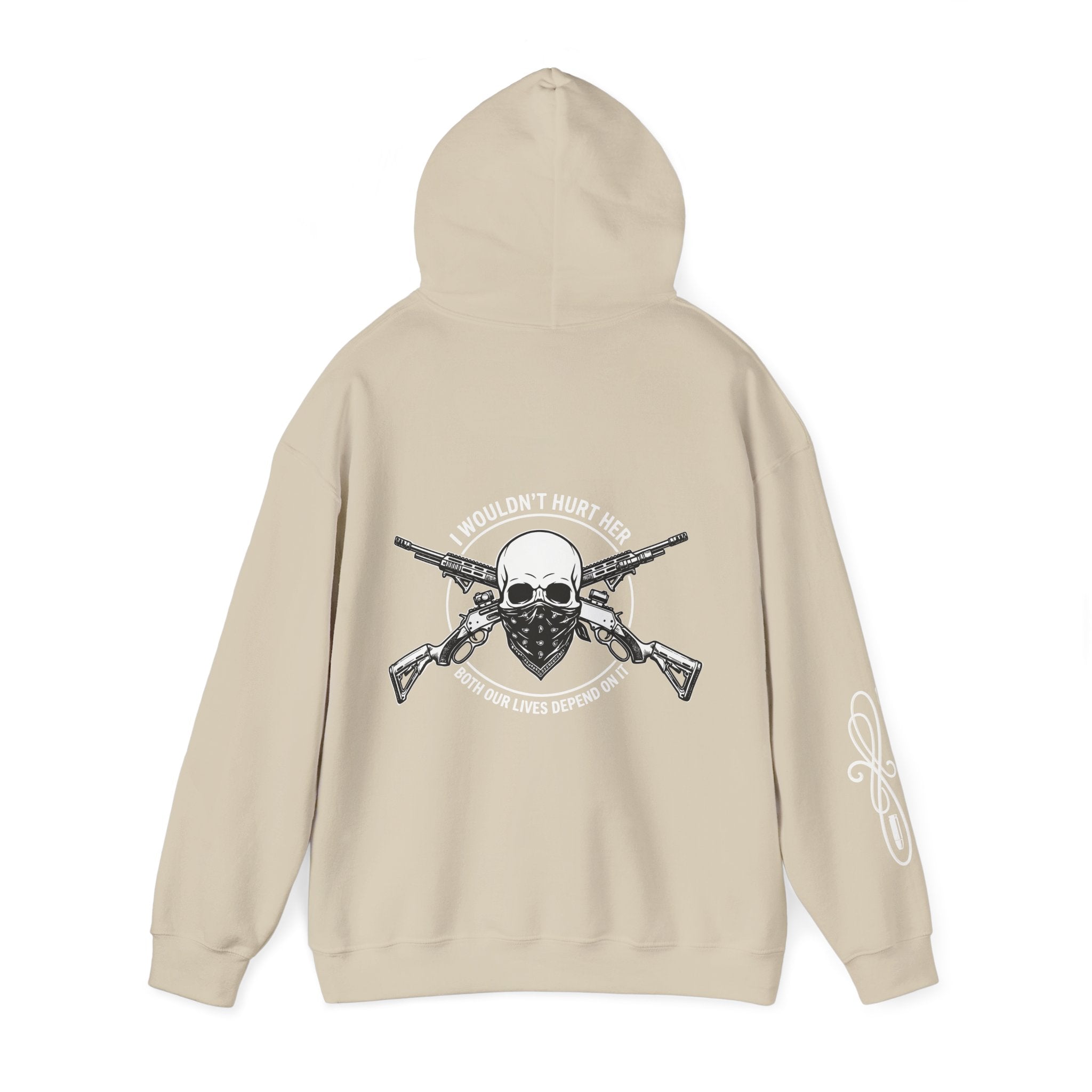 Protective Dad-Lever Actions Hoodie | Here’s Your Warning | White Font