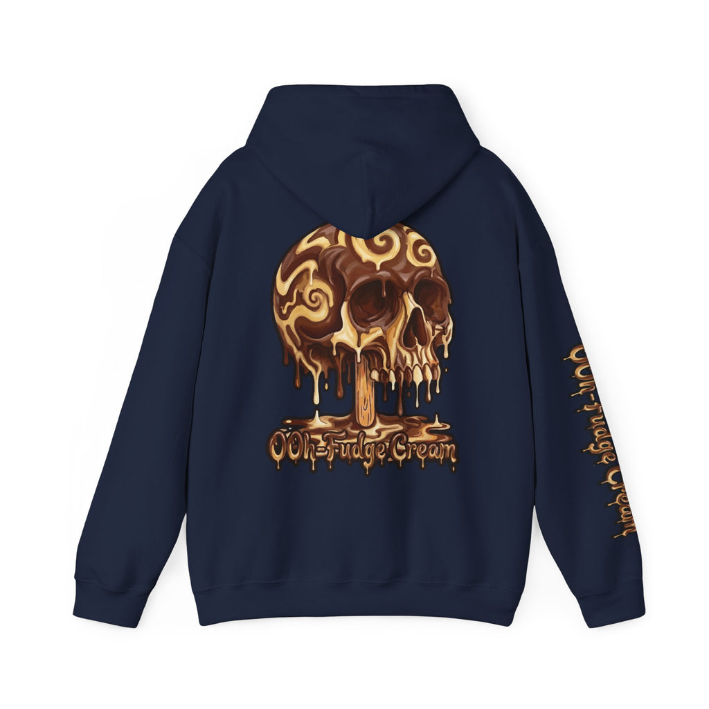 Skullcream-Ooh-Fudge Cream Hoodie | Dripping Skull Graphic