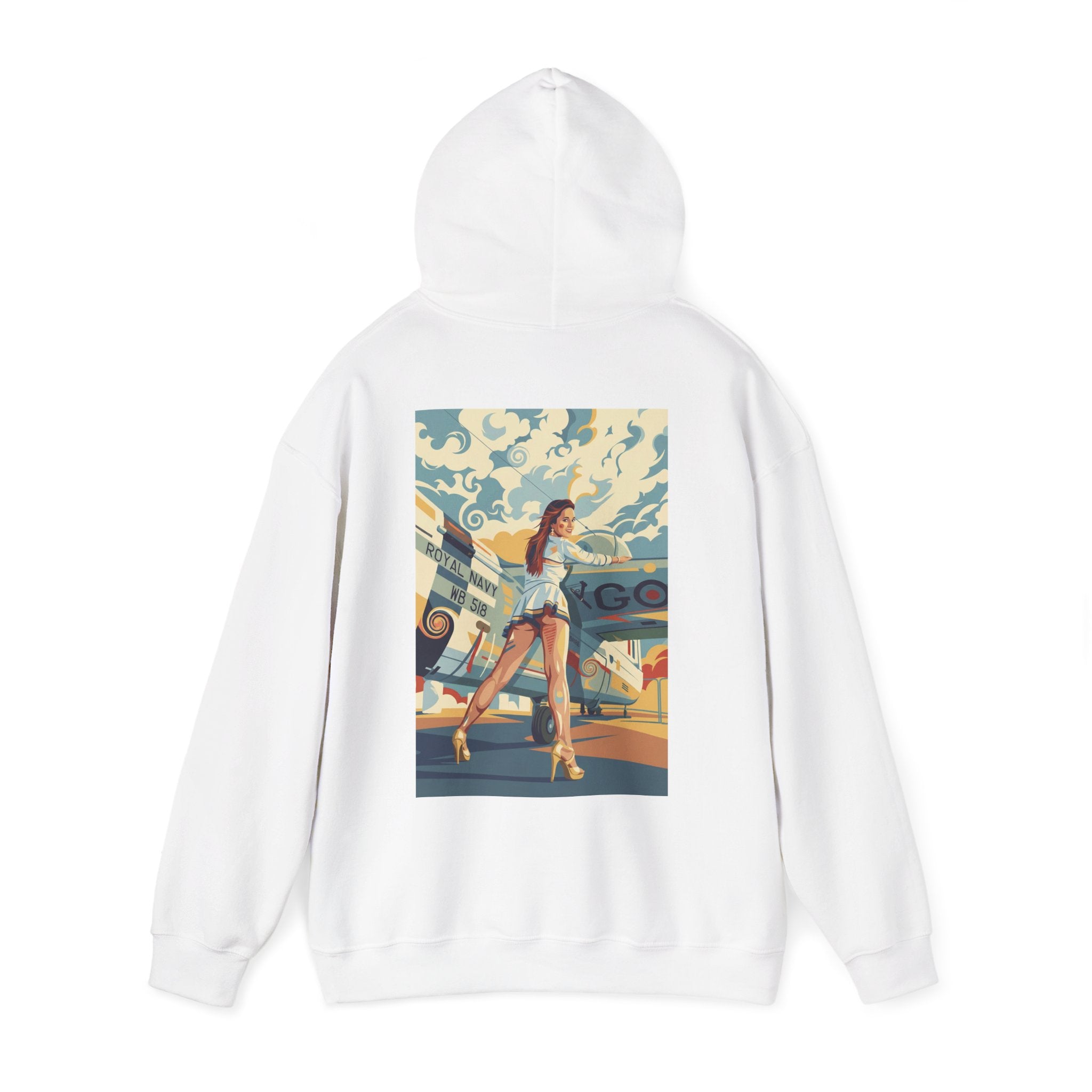 Good Girls-Pin Up Stewardess Hoodie | Parental Advisory  for the Bearded