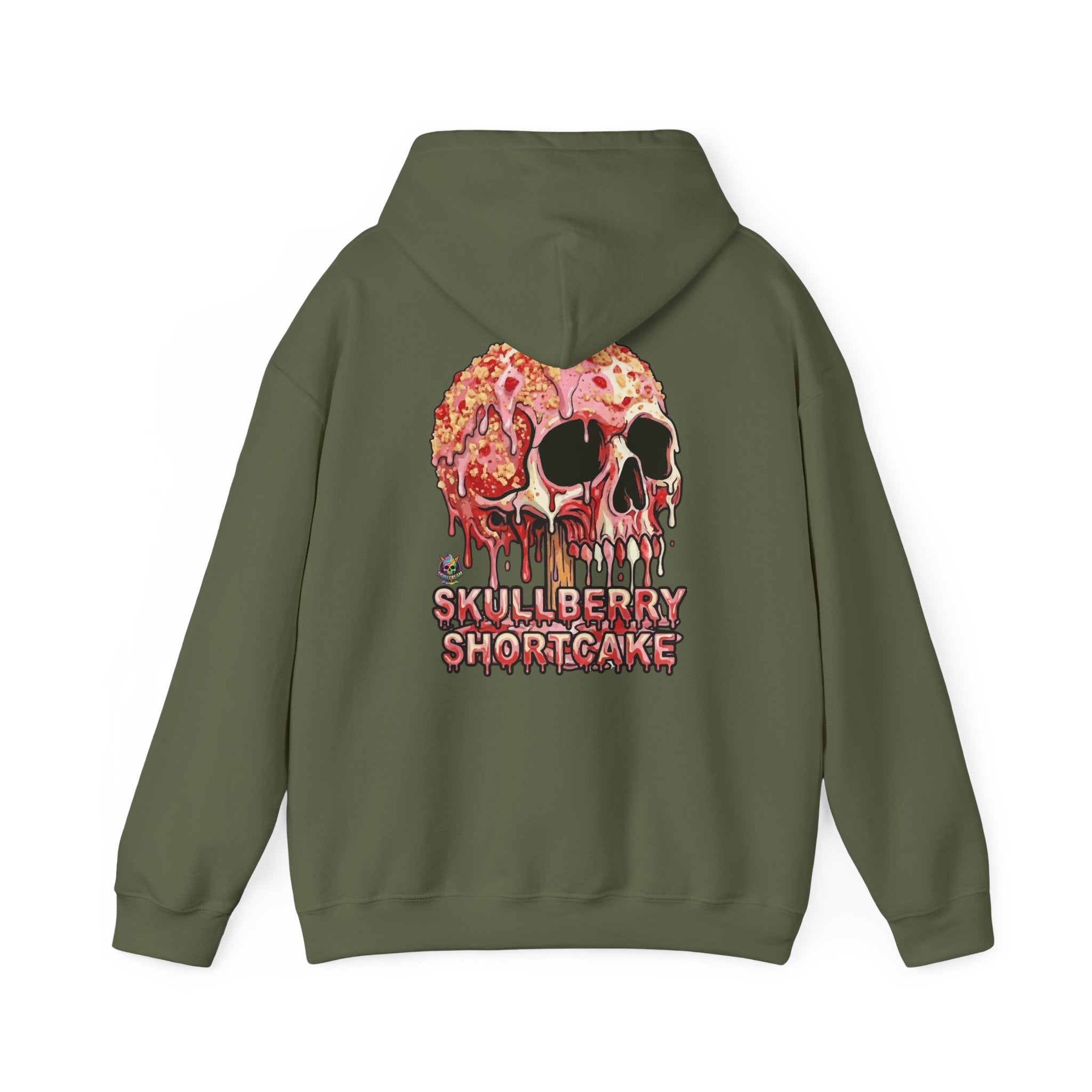 Skullcream-Skullberry Shortcake Hoodie | Dripping Skull Graphic