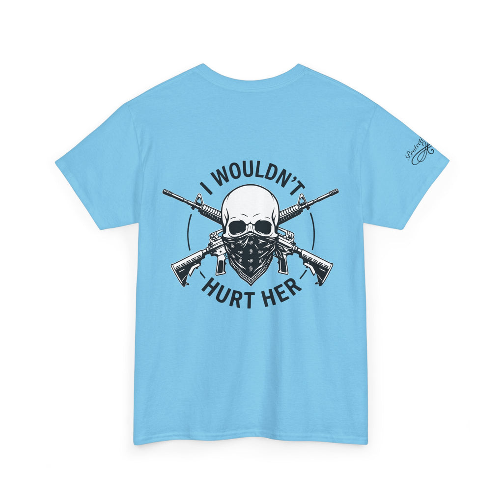 Protective Dad Assault Rifles T-Shirt | Here’s Your Warning