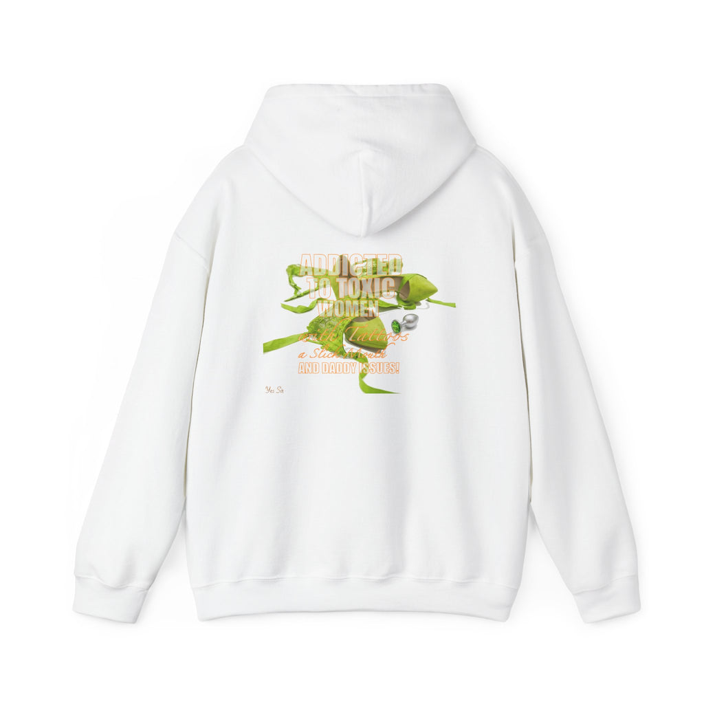 Addicted | Yes Sir Hoodie | Recovering Addict Graphic Hoodie