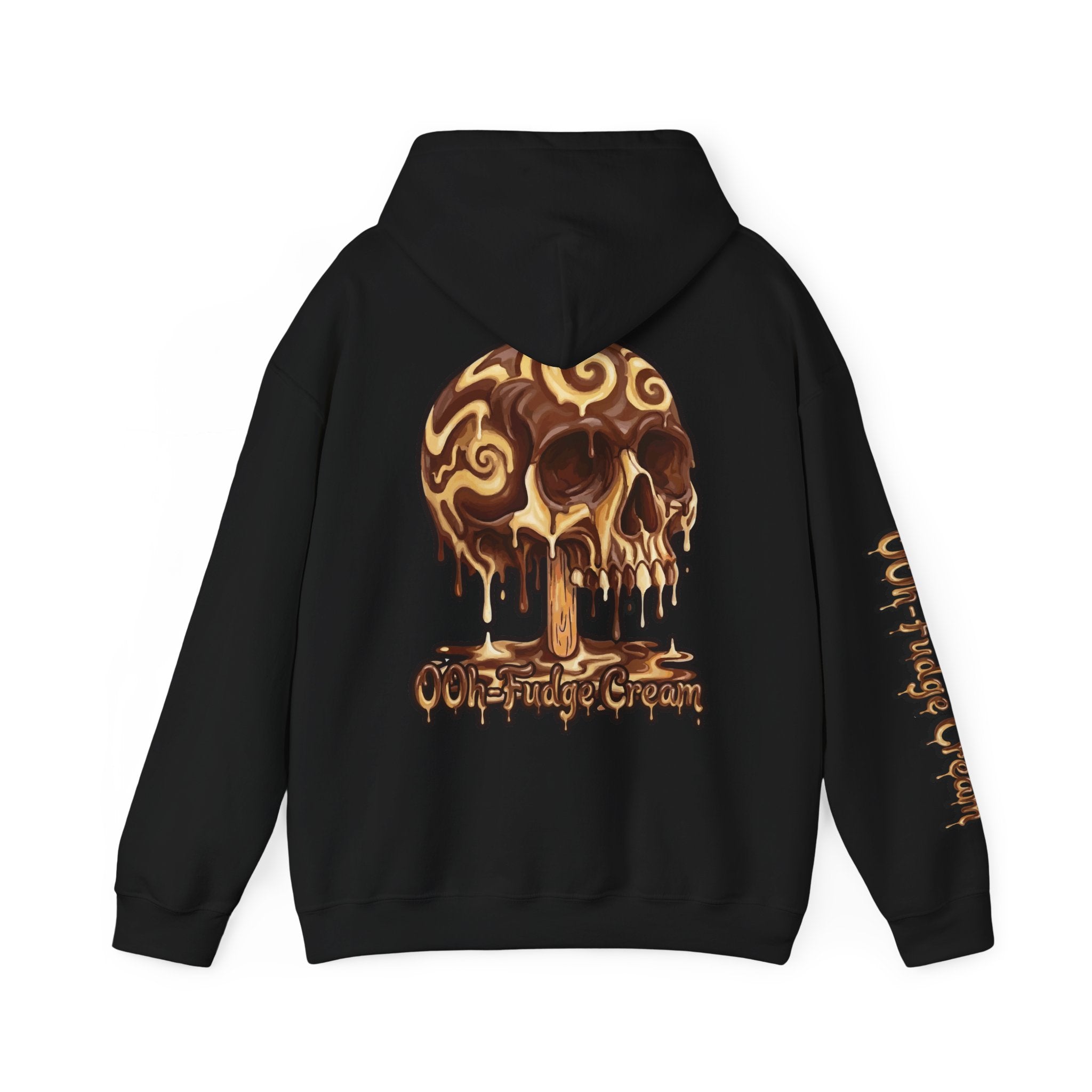 Skullcream-Ooh-Fudge Cream Hoodie | Dripping Skull Graphic