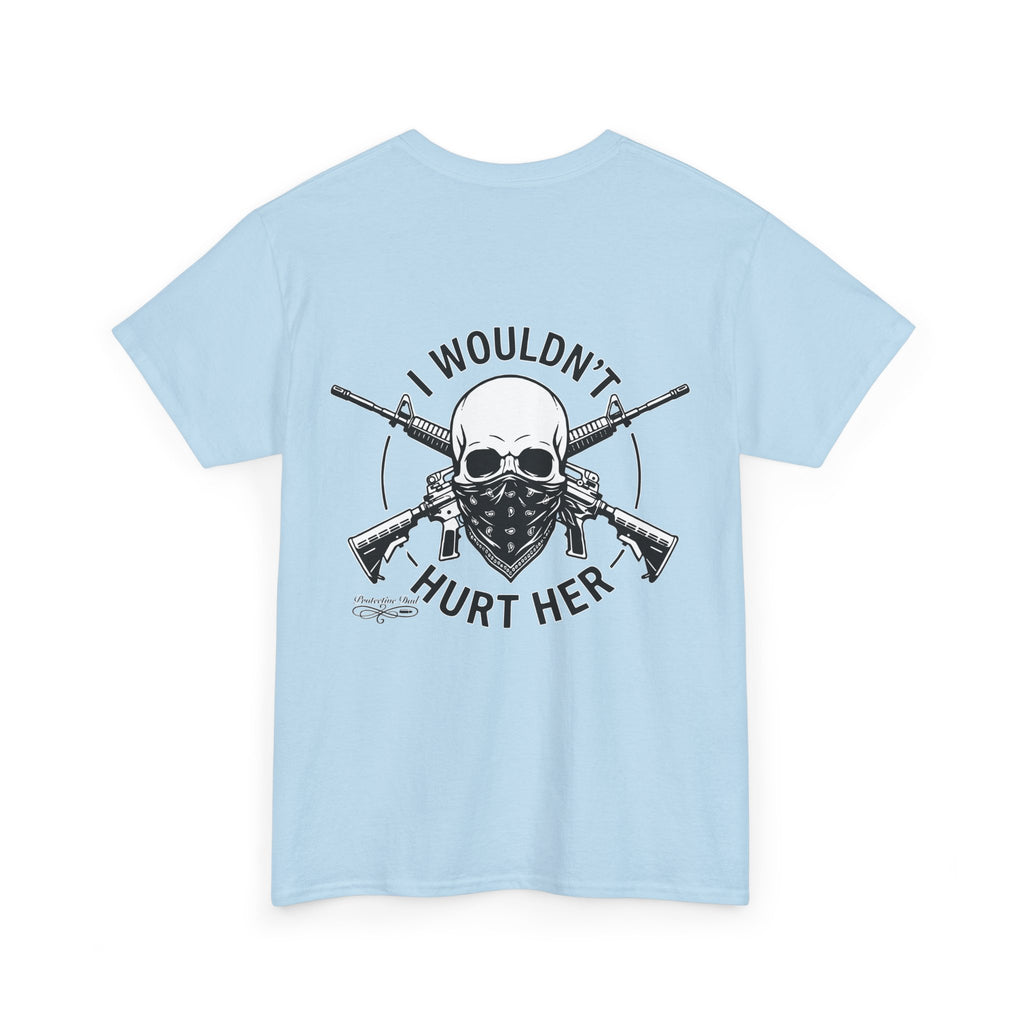 Protective Dad Assault Rifles T-Shirt | Here’s Your Warning
