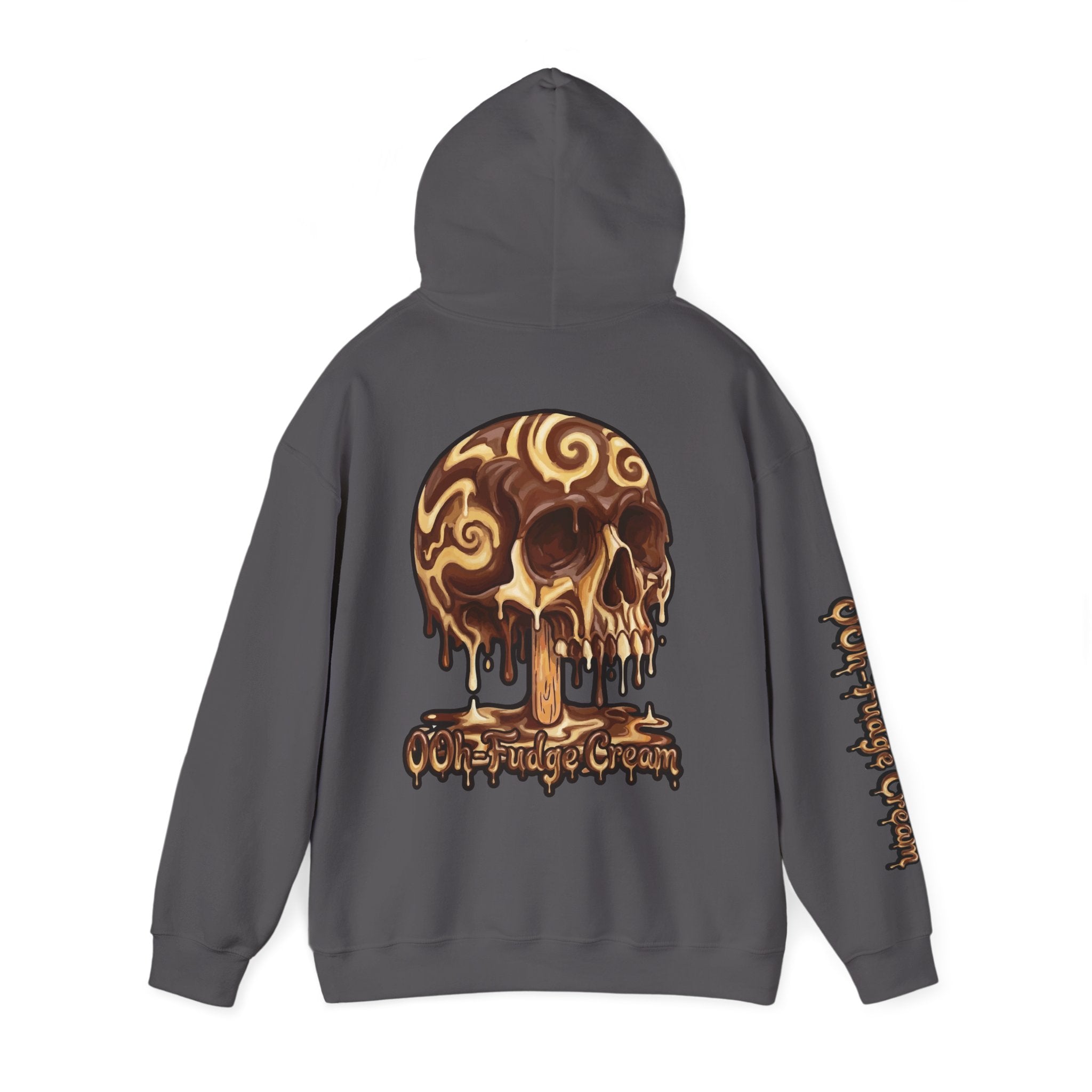 Skullcream-Ooh-Fudge Cream Hoodie | Dripping Skull Graphic