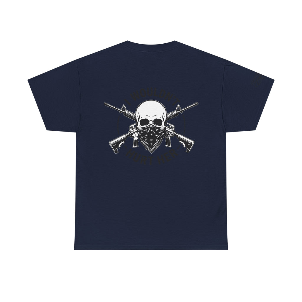 Protective Dad Assault Rifles T-Shirt | Here’s Your Warning