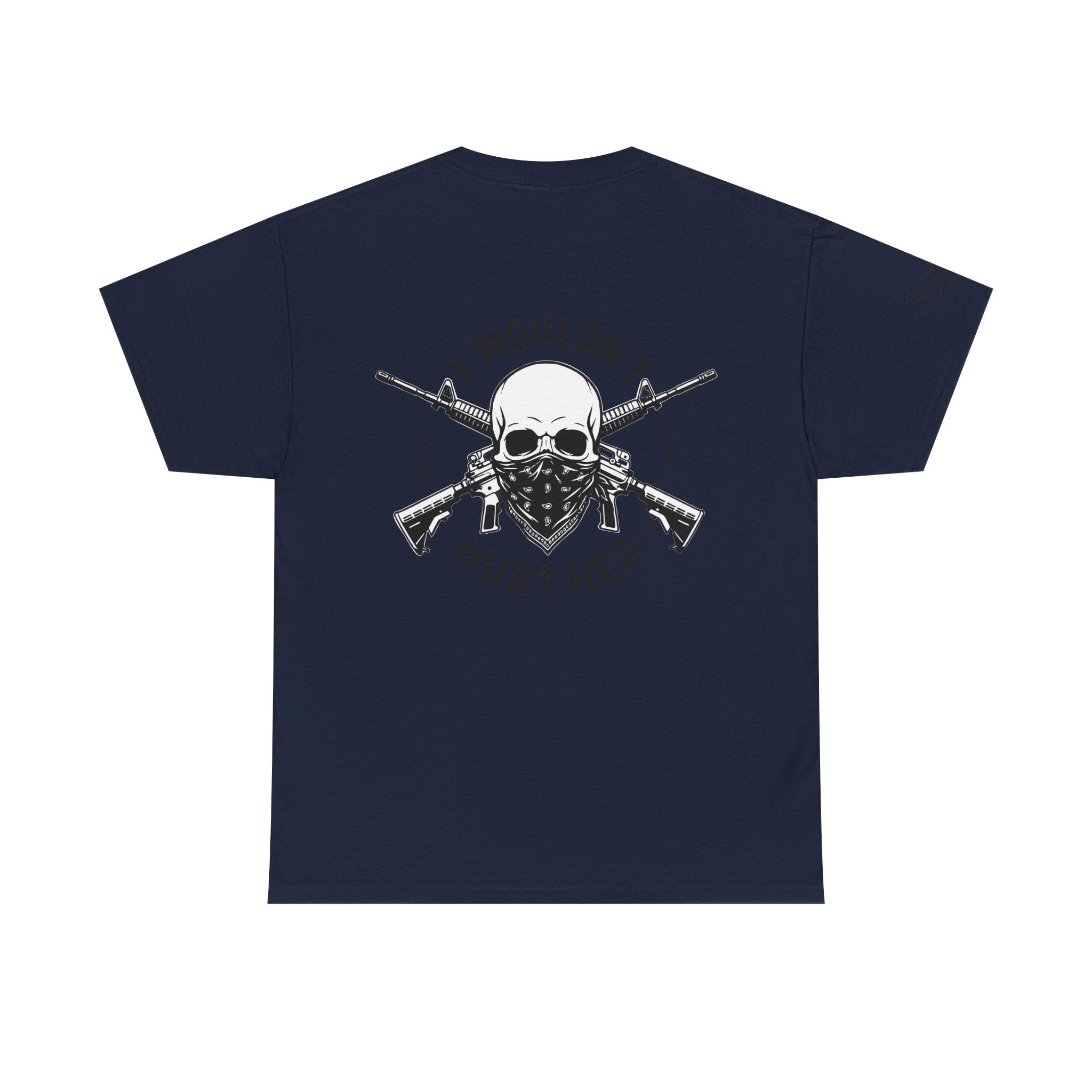 Protective Dad Assault Rifles T-Shirt | Here’s Your Warning