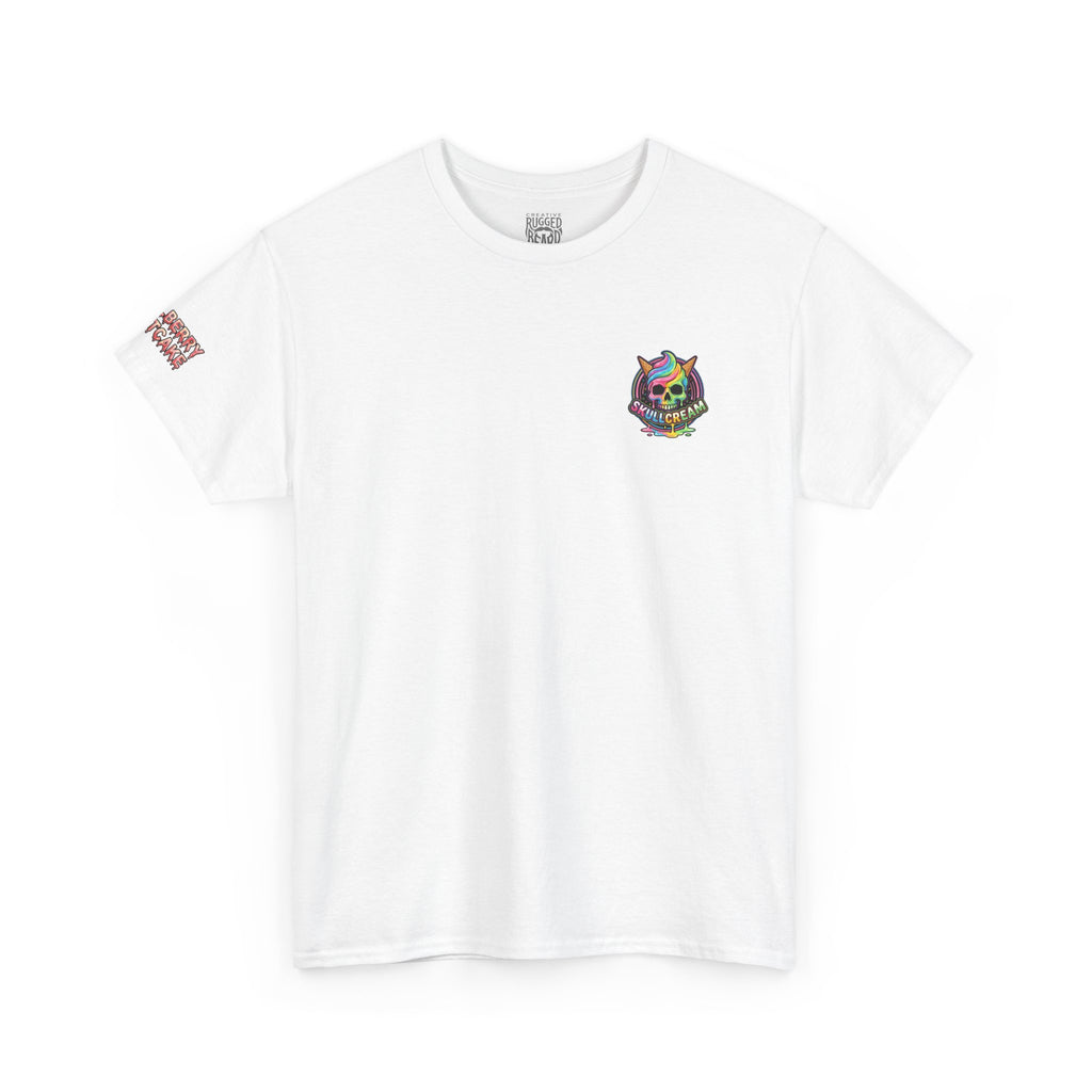 Skullcream-Skullberry Shortcake T-Shirt | Colorful Drip Graphic Tee
