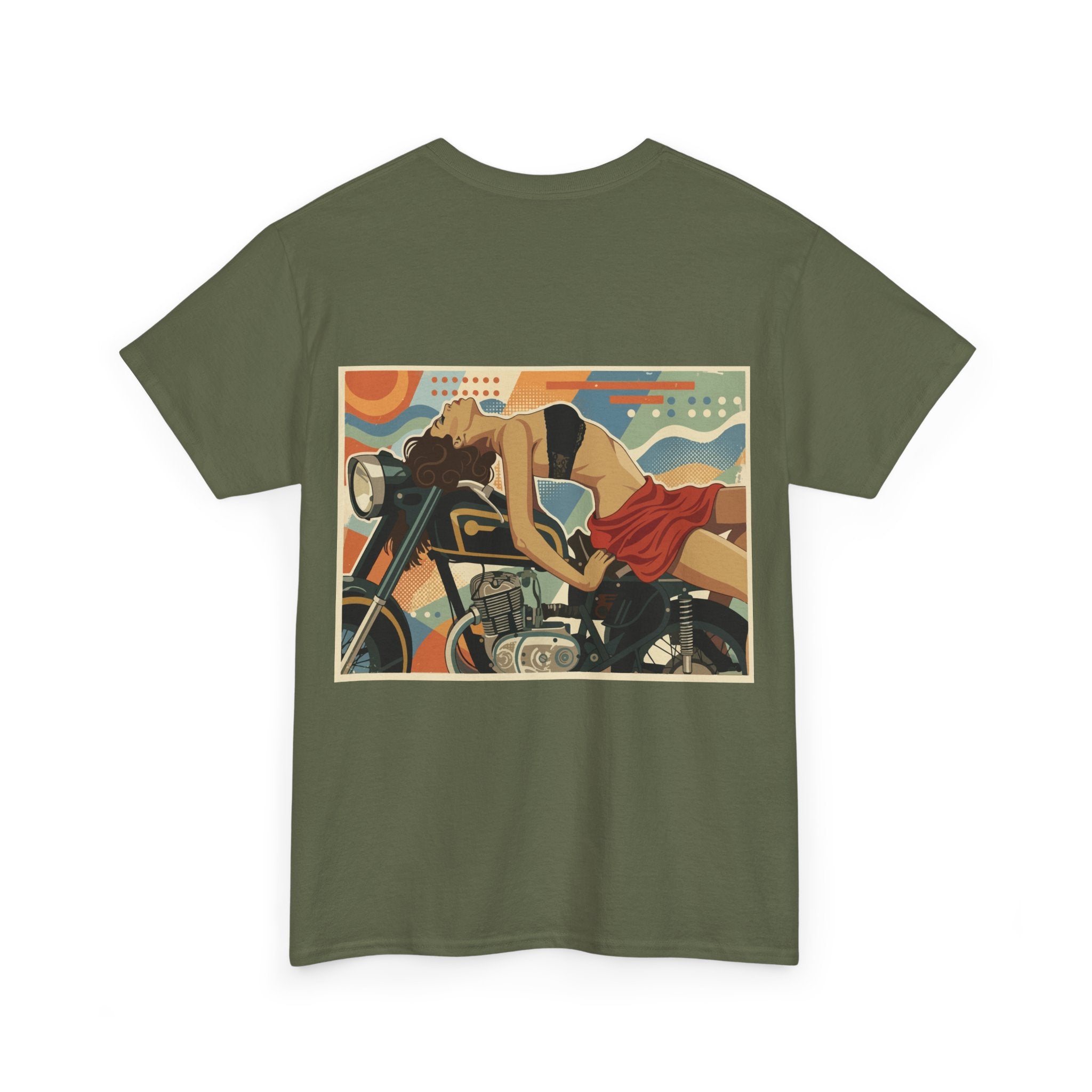 Good Girl-Pin Up Biker T-Shirt | Parental Advisory  for the Bearded