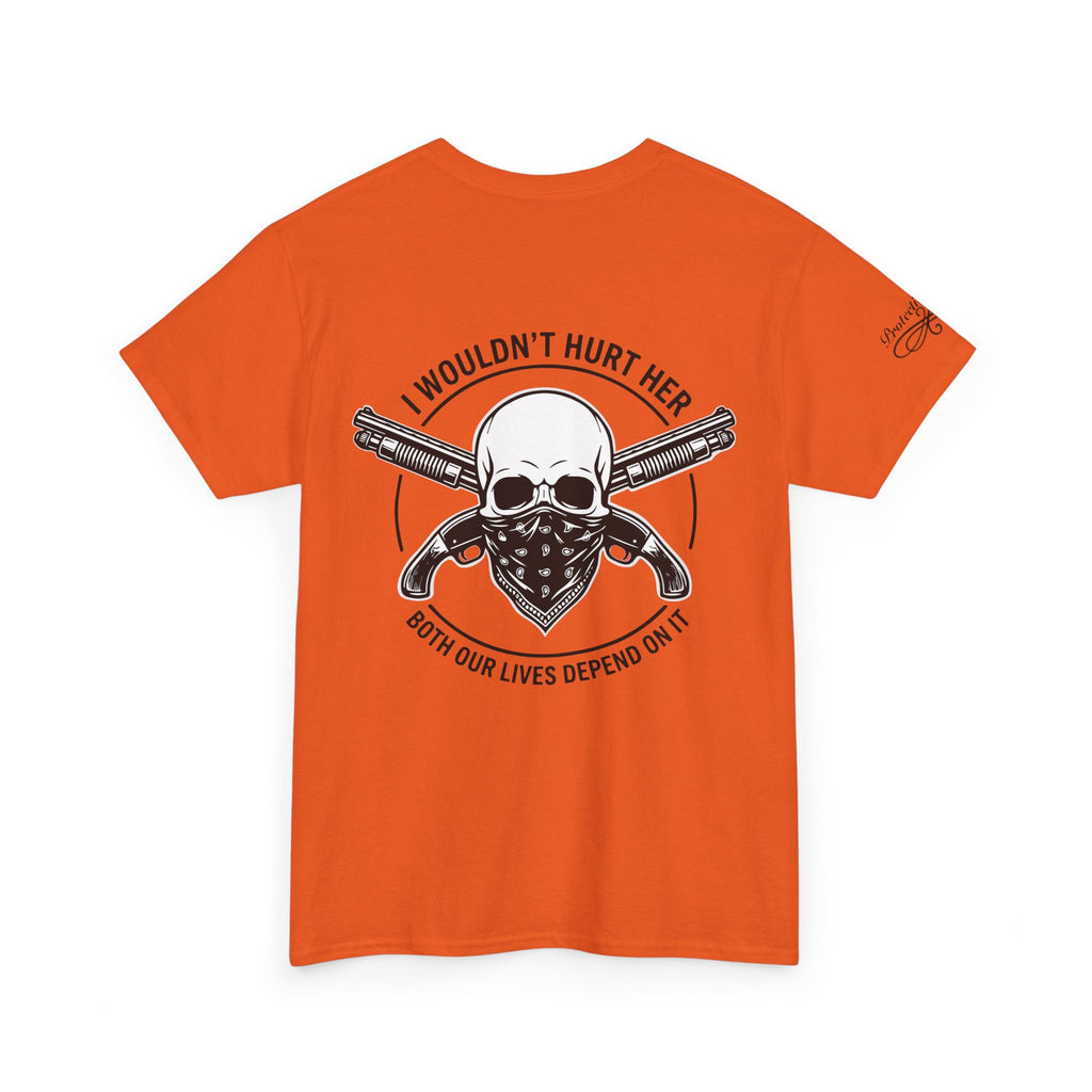 Protective Dad Sawed Off Shotguns T-Shirt | Here’s Your Warning