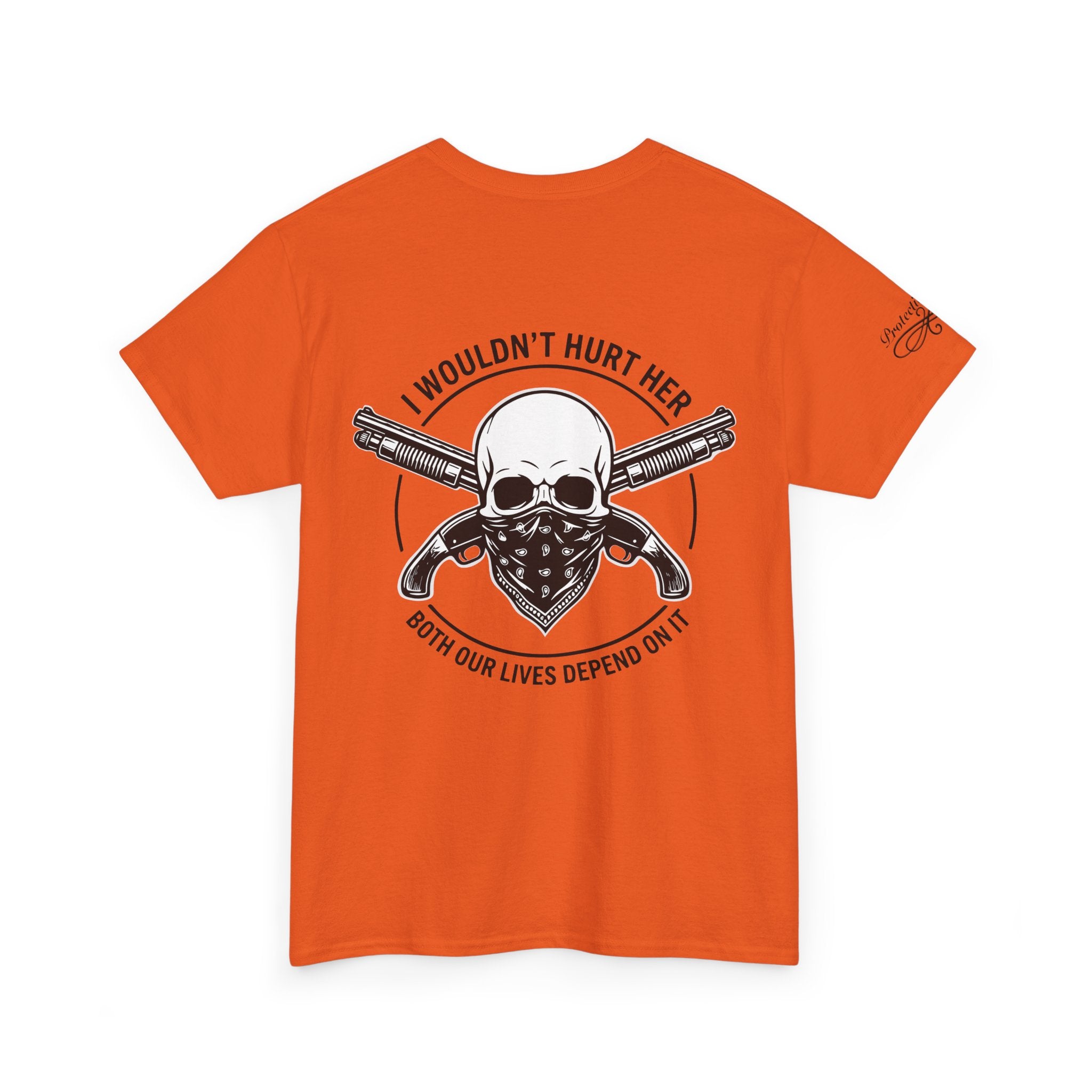 Protective Dad Sawed Off Shotguns T-Shirt | Here’s Your Warning