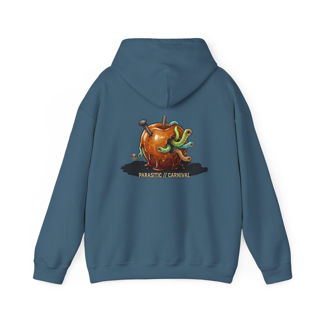 Skullcream Creepy Candy Apple Hoodie — 'Parasitic Carnival' Graphic Pullover