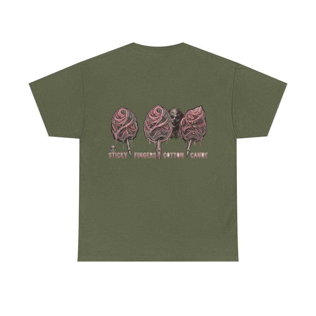 Cotton Candy Skullcream T Shirt — 'Sticky Fingers' Graphic T-Shirt