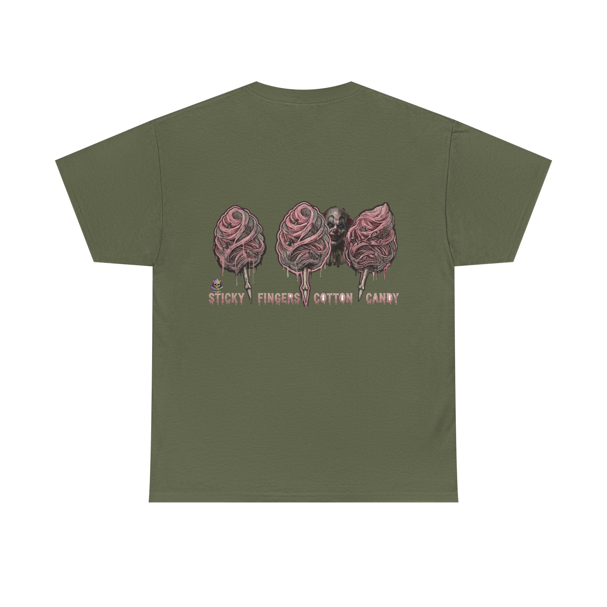 Cotton Candy Skullcream T Shirt — 'Sticky Fingers' Graphic T-Shirt