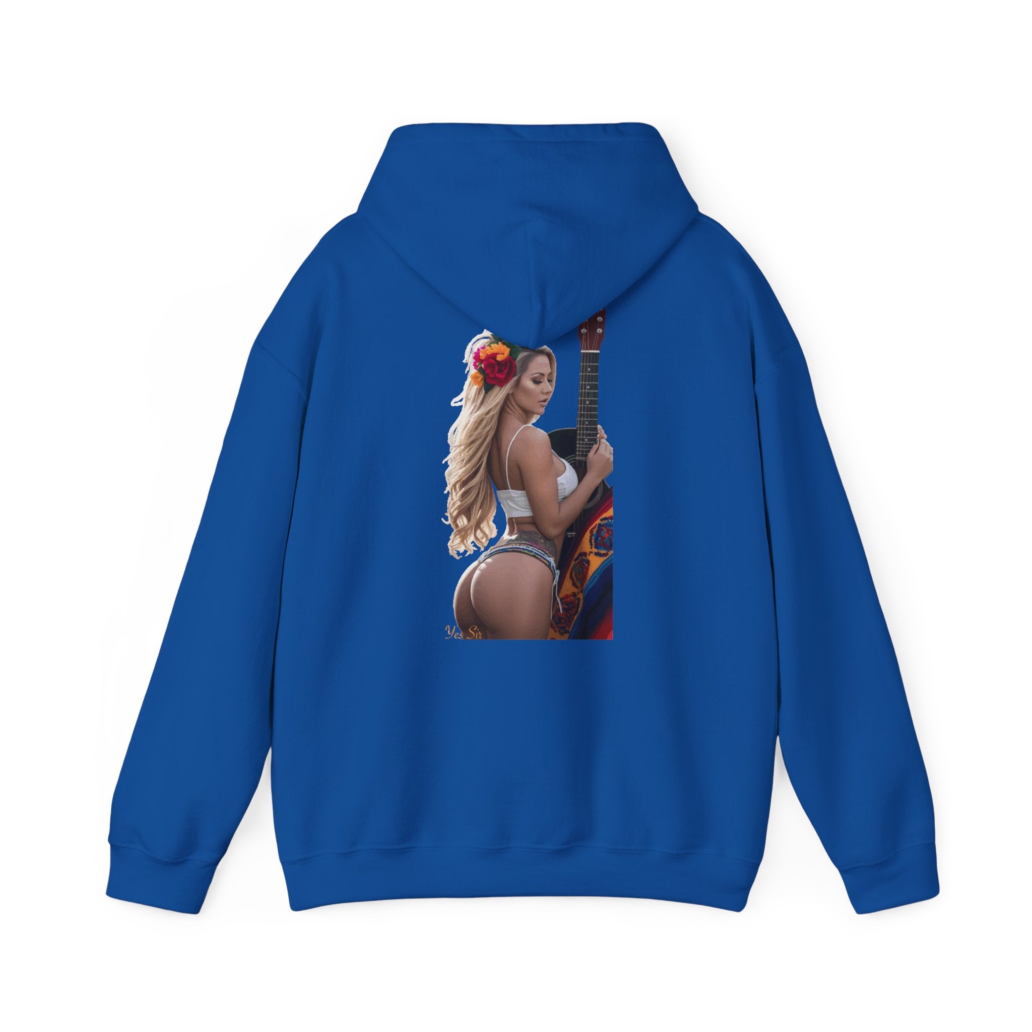 Pretty Flowers Yes Sir Hoodie | Parental Advisory  for the Bearded