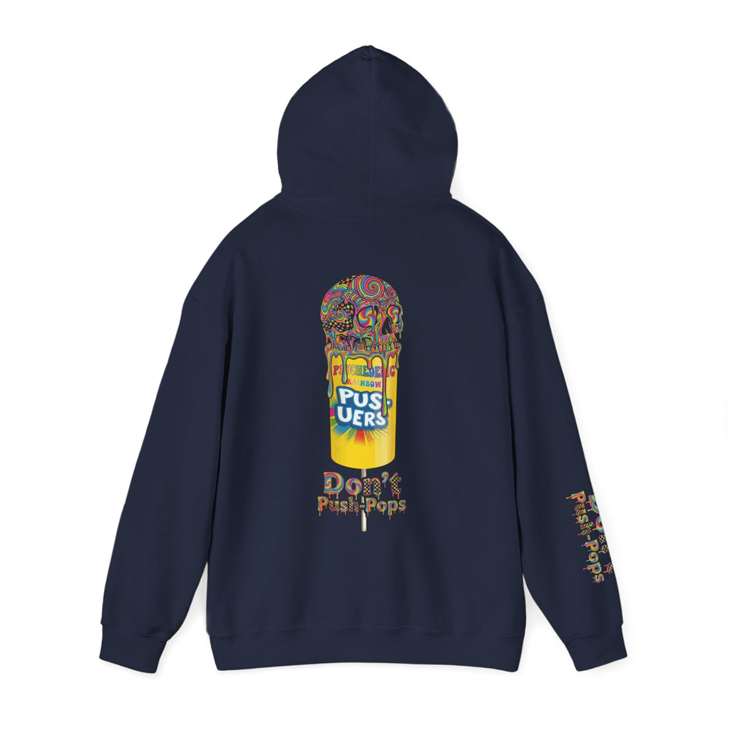 Skullcream-Don’t Push-Pops Hoodie | Dripping Skull Graphic