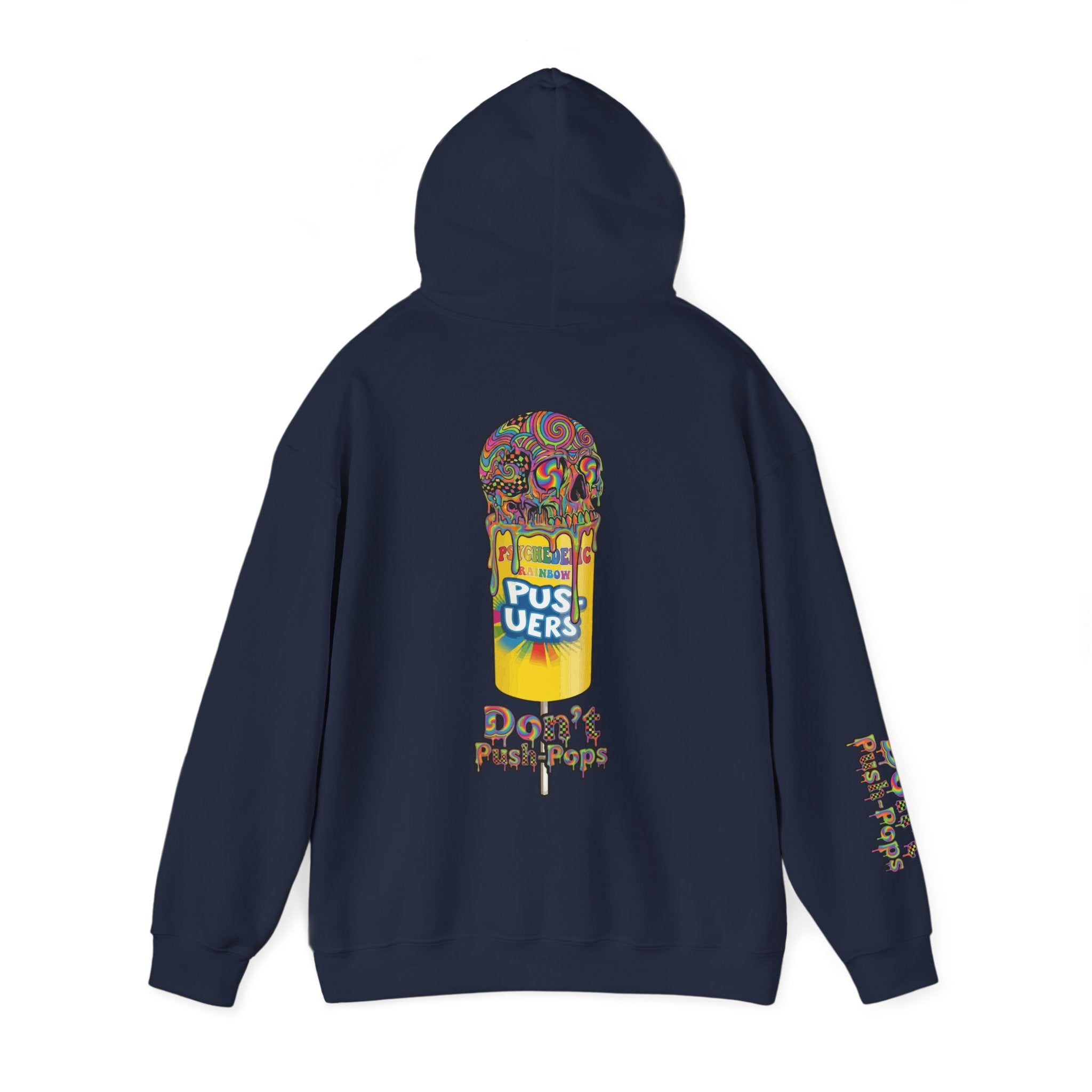 Skullcream-Don’t Push-Pops Hoodie | Dripping Skull Graphic