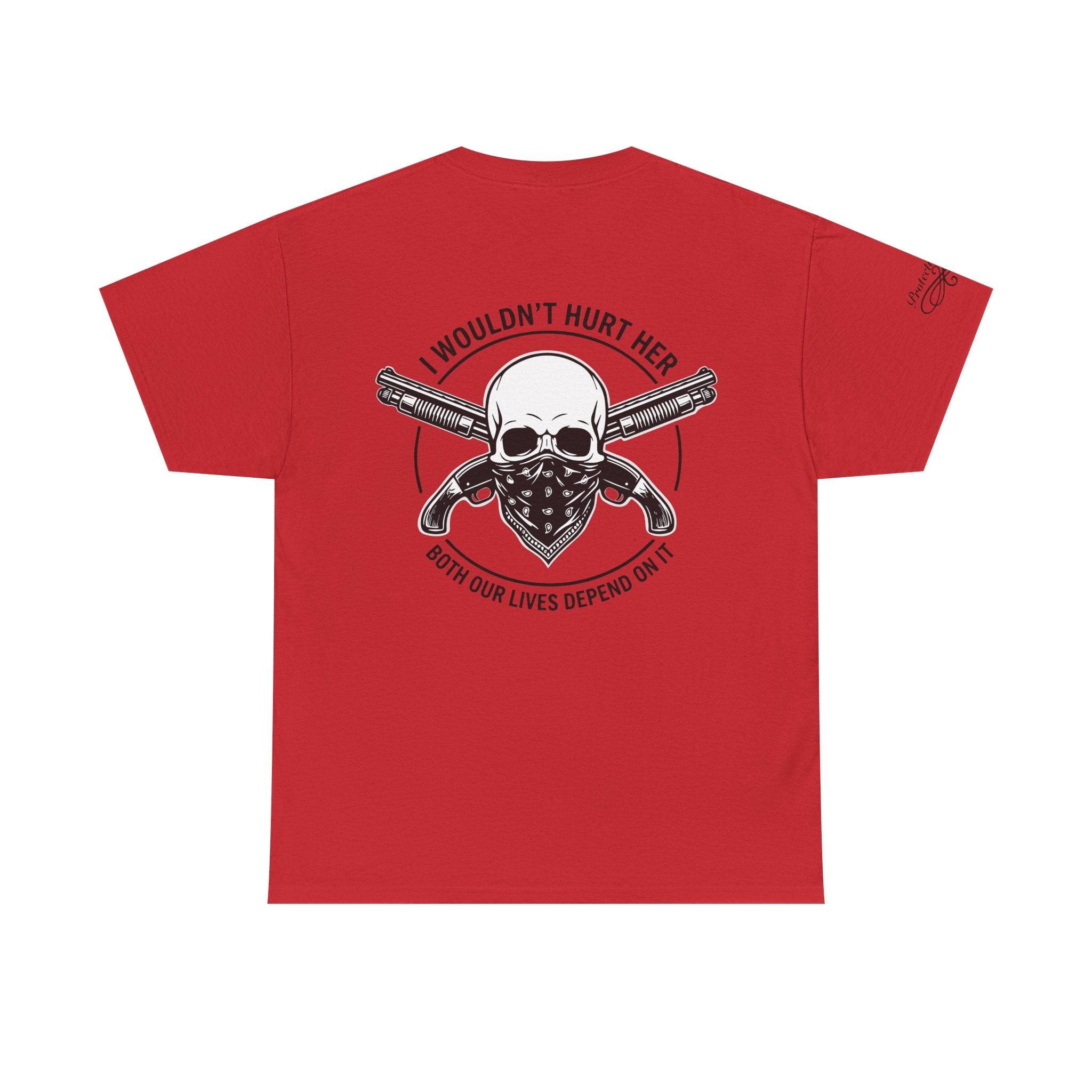 Protective Dad Sawed Off Shotguns T-Shirt | Here’s Your Warning