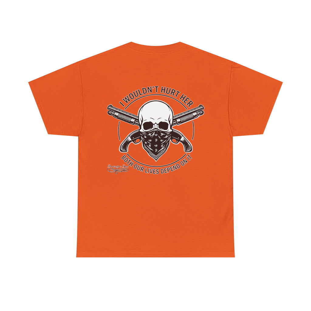 Protective Dad Sawed Off Shotguns T-Shirt | Here’s Your Warning