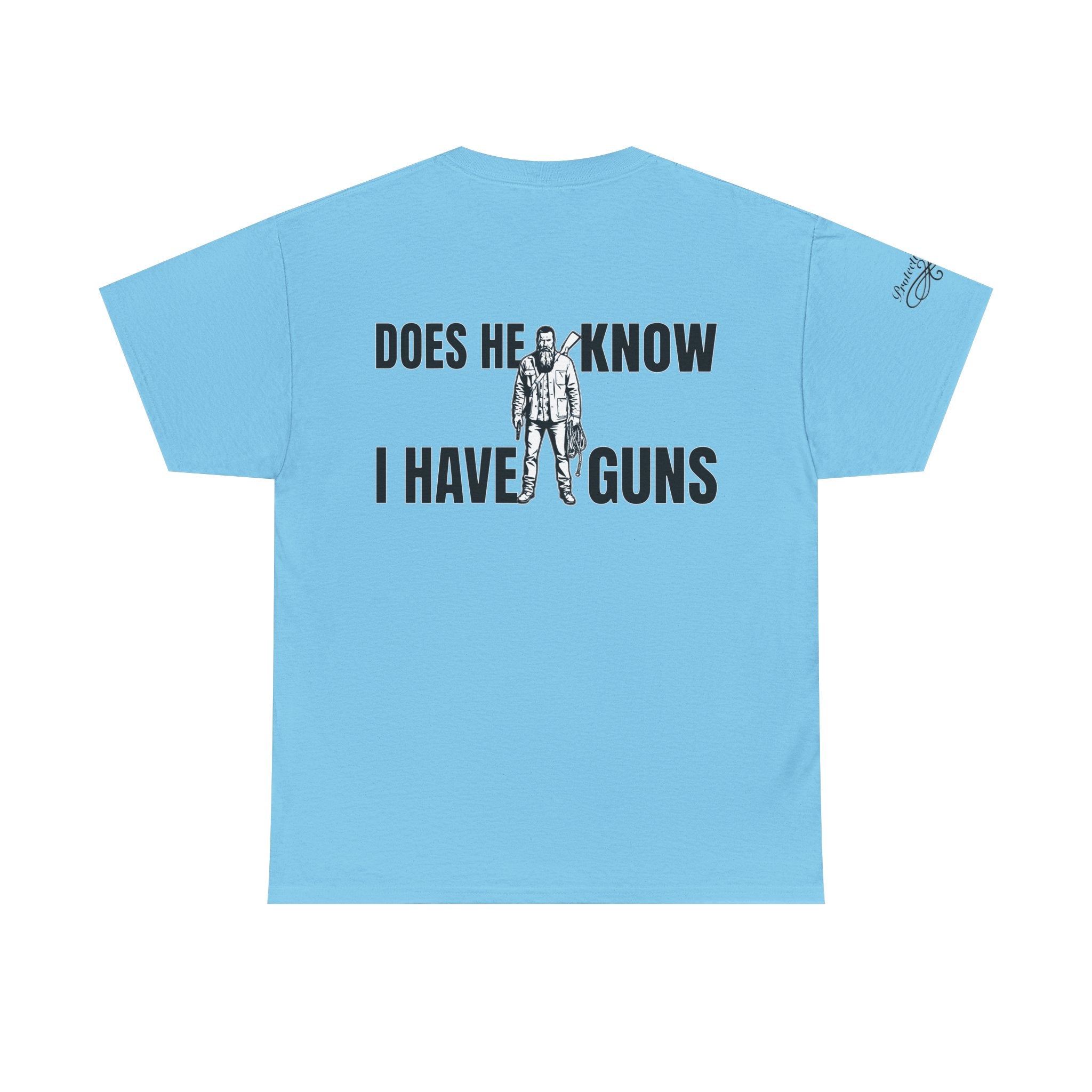 Protective Dad Does He Know T-Shirt| Here’s Your Warning