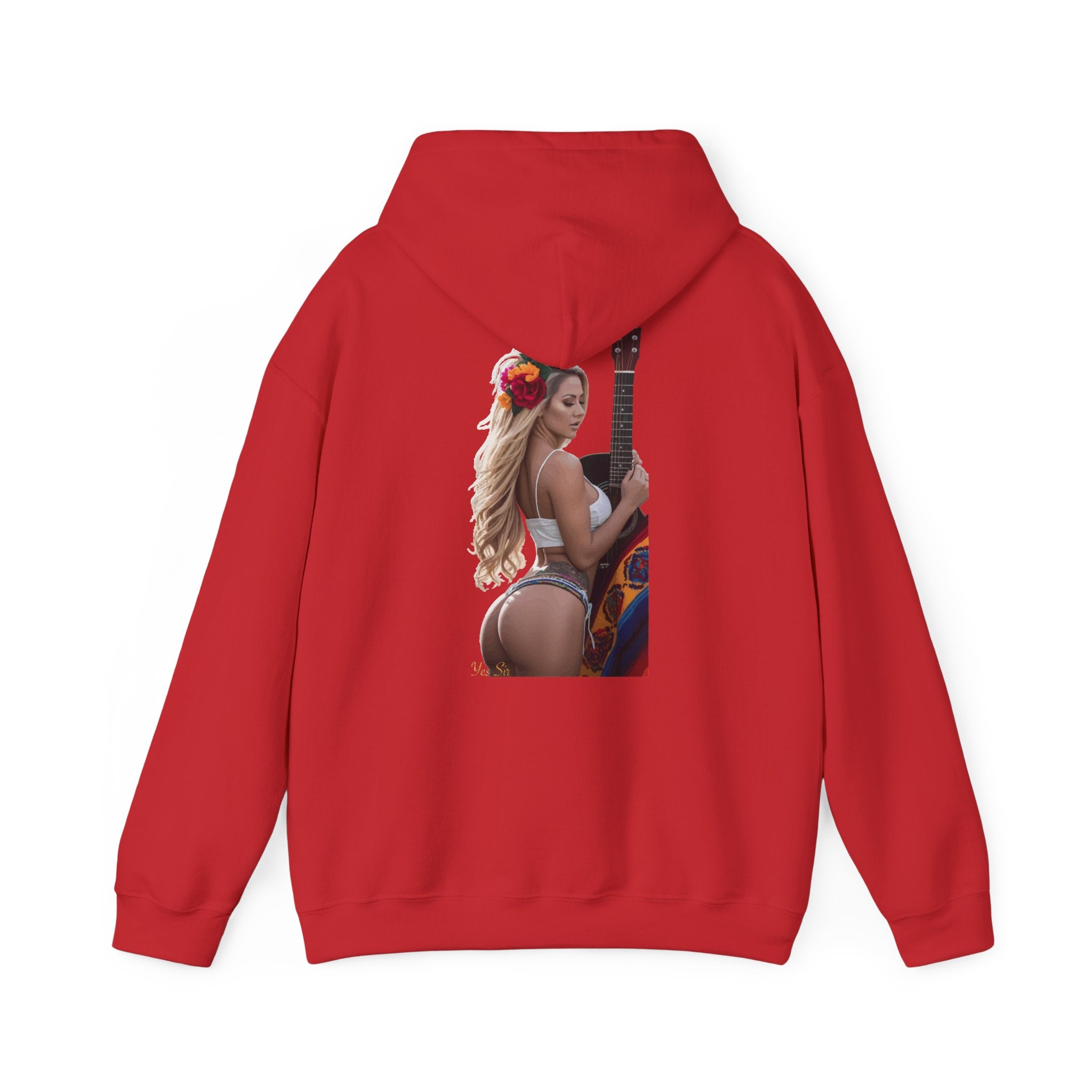 Pretty Flowers Yes Sir Hoodie | Parental Advisory  for the Bearded