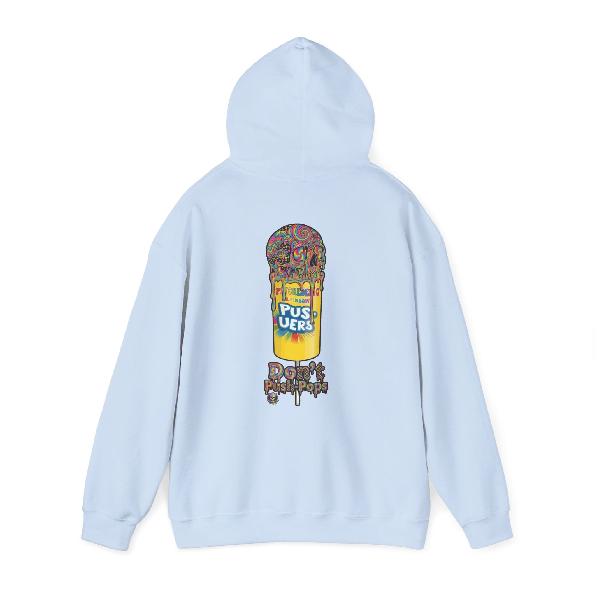 Skullcream-Don’t Push-Pops Hoodie | Dripping Skull Graphic