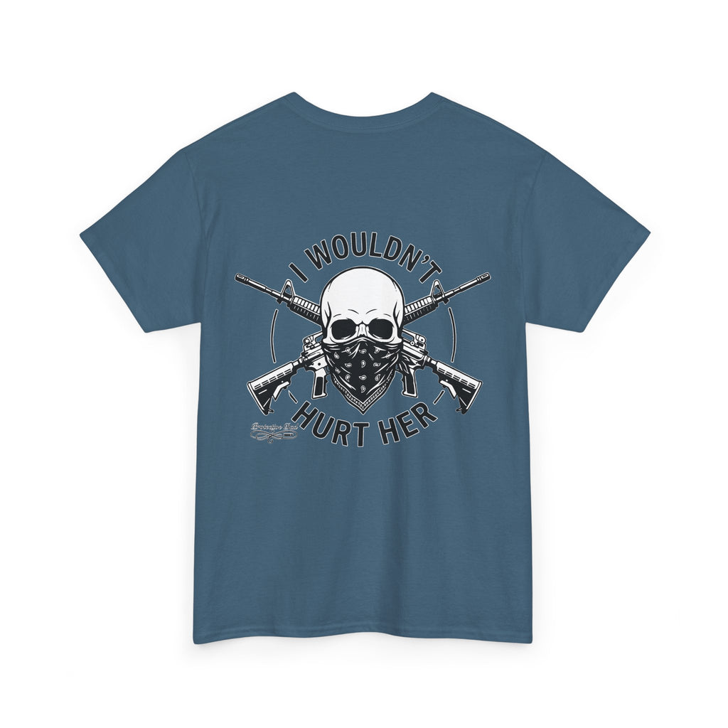 Protective Dad Assault Rifles T-Shirt | Here’s Your Warning