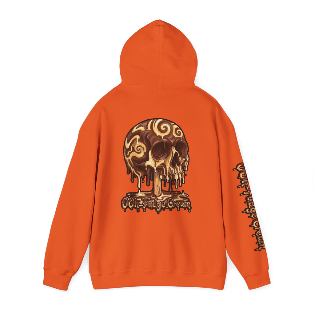 Skullcream-Ooh-Fudge Cream Hoodie | Dripping Skull Graphic