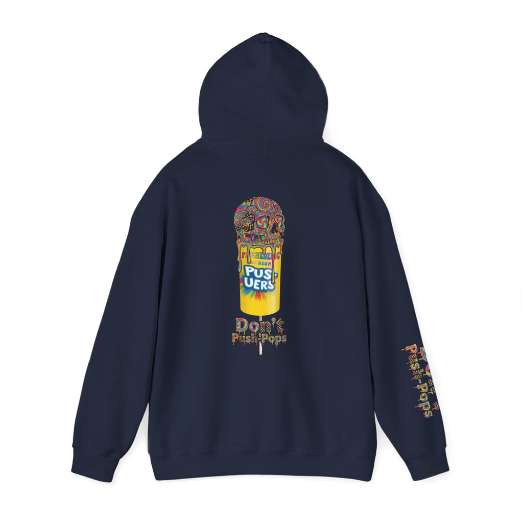 Skullcream-Don’t Push-Pops Hoodie | Dripping Skull Graphic
