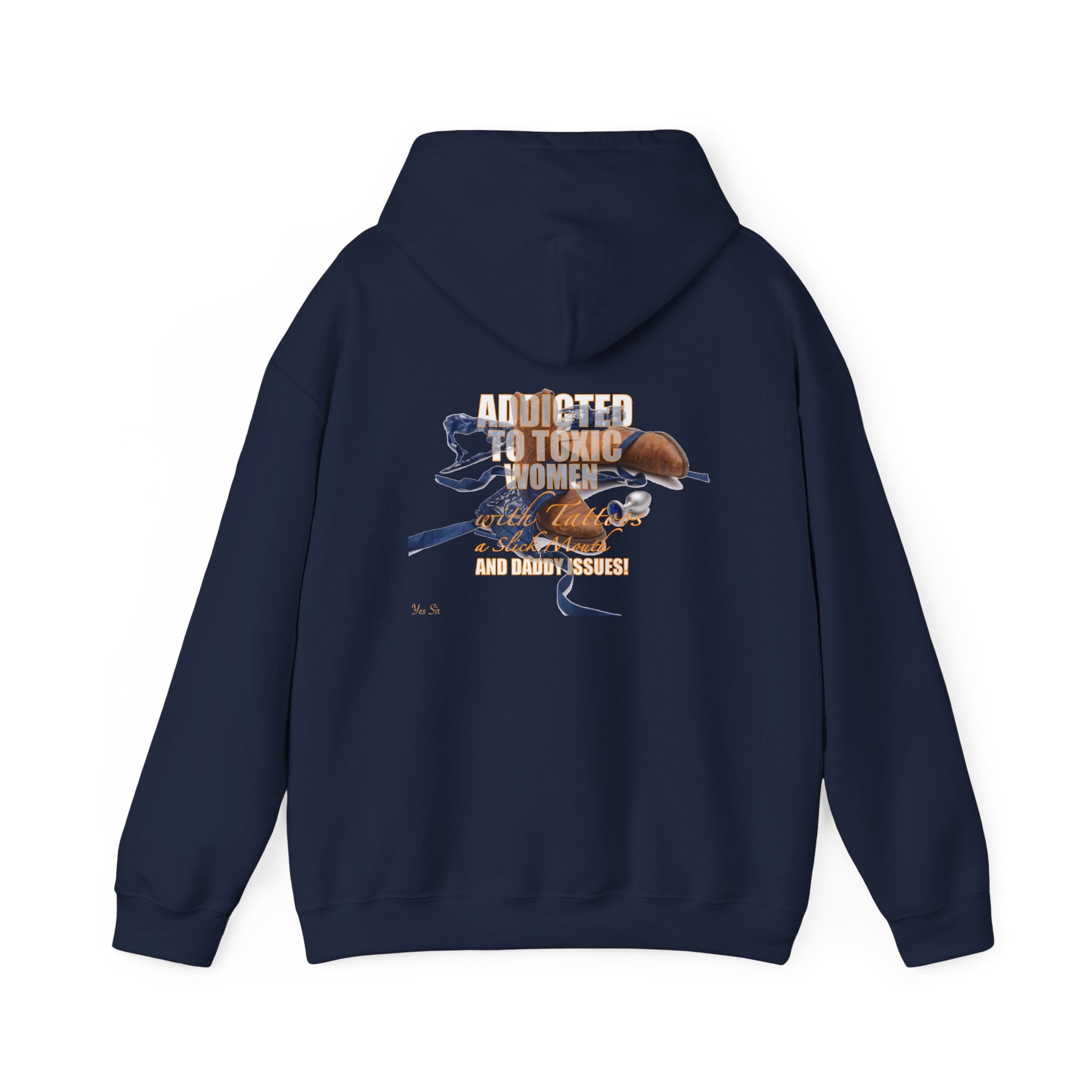 Addicted | Yes Sir Hoodie | Recovering Addict Graphic Hoodie