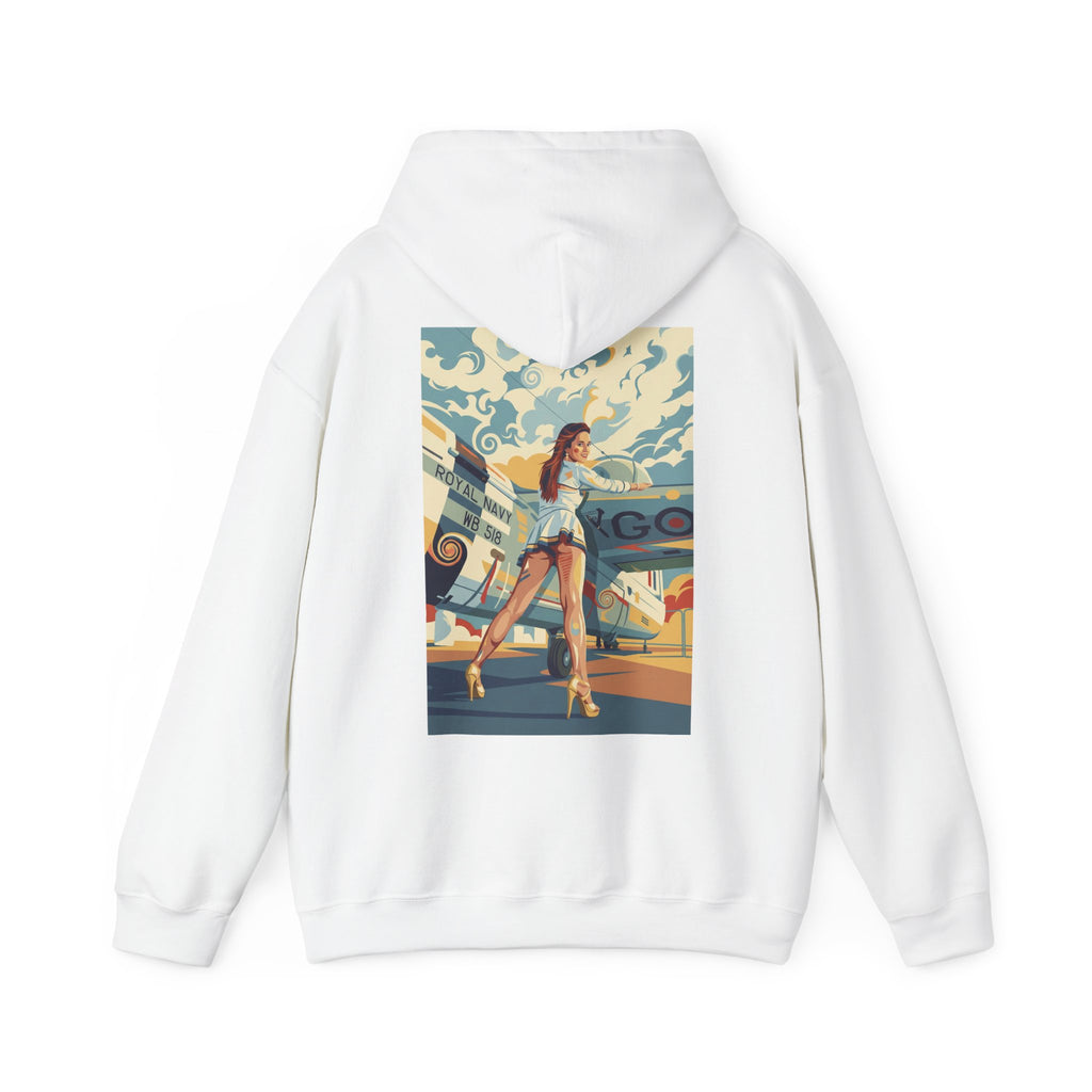 Good Girls-Pin Up Stewardess Hoodie | Parental Advisory  for the Bearded