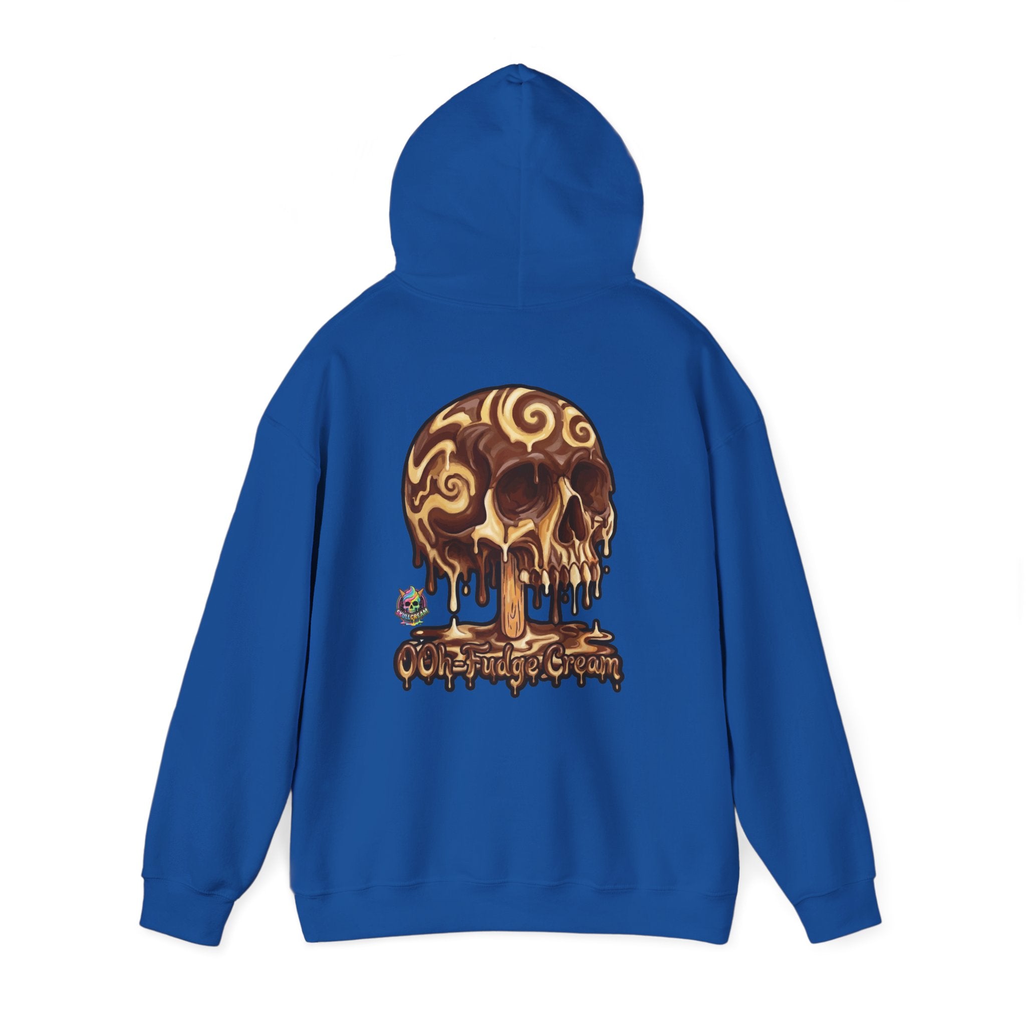 Skullcream-Ooh-Fudge Cream Hoodie | Dripping Skull Graphic
