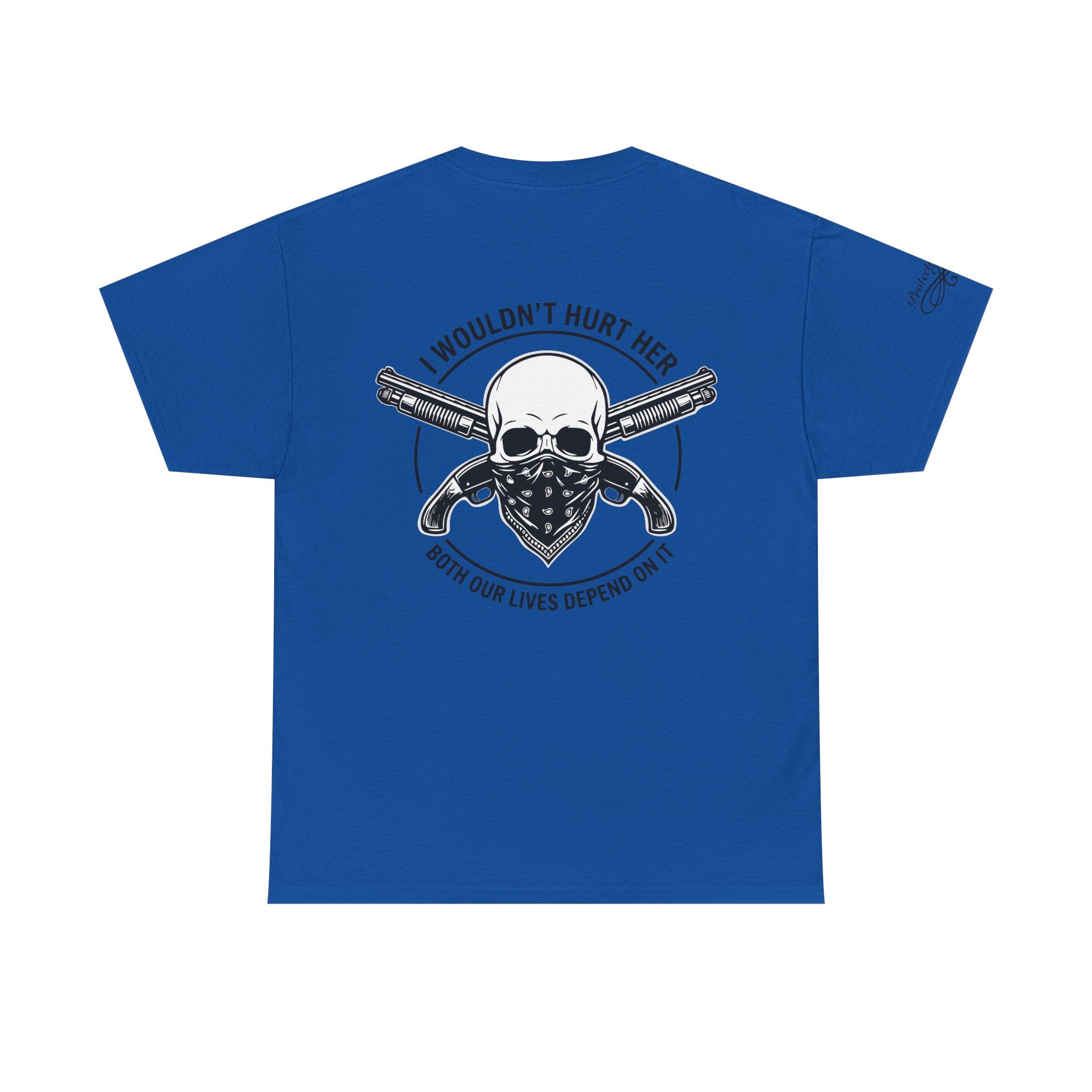 Protective Dad Sawed Off Shotguns T-Shirt | Here’s Your Warning
