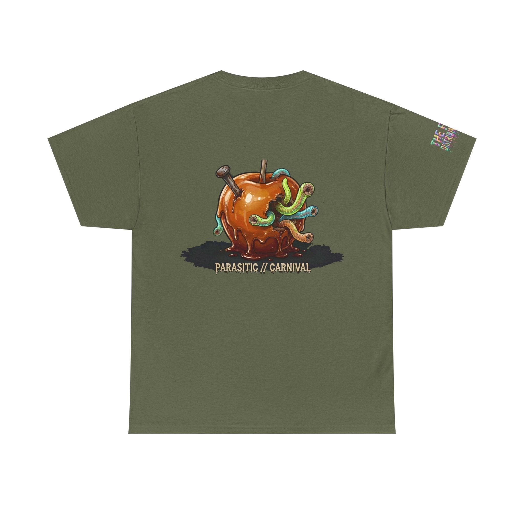 Skullcream Carnival Caramel Apple - Spooky Candy Apple Graphic T-Shirt