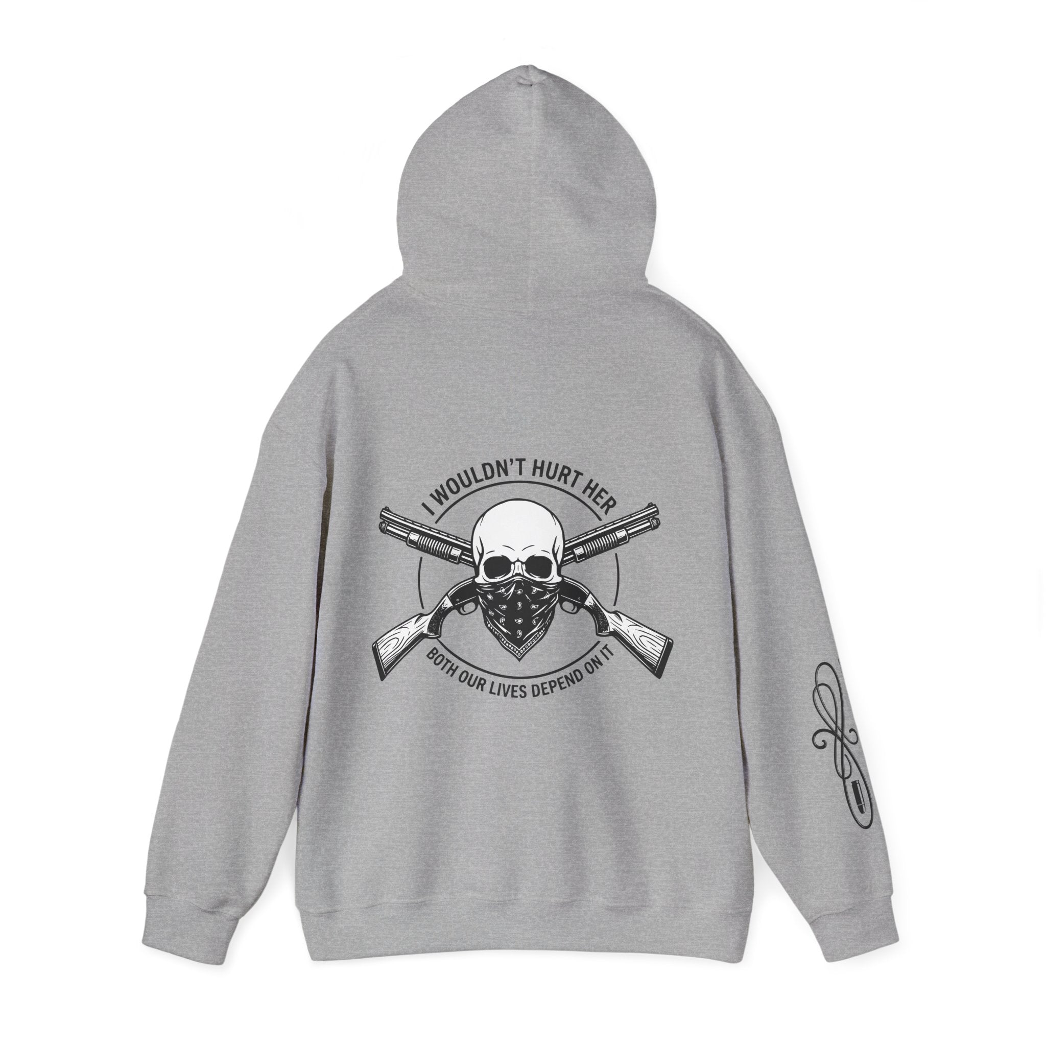 Protective Dad-Shotguns Hoodie | Here’s Your Warning | Black Font
